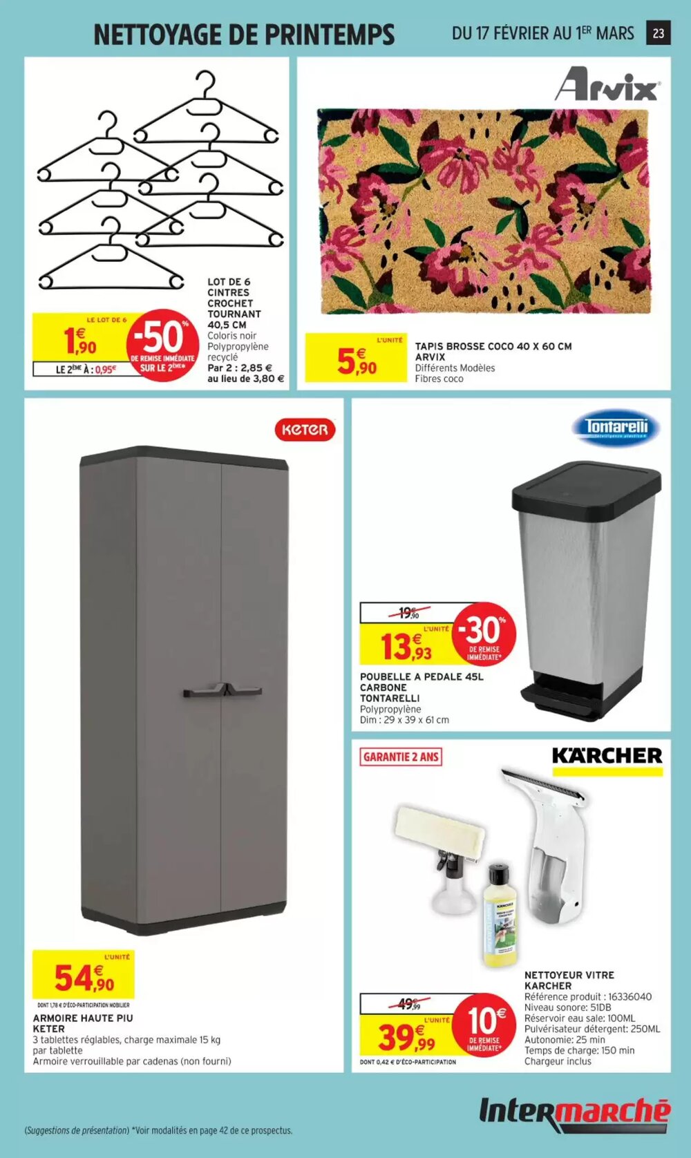 Prospectus promotionnel Intermarché valable à partir du 17/02/2026 - Page 23.