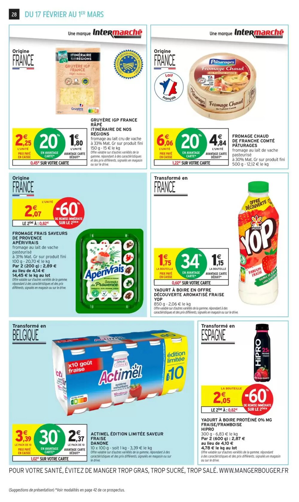 Prospectus promotionnel Intermarché valable à partir du 17/02/2026 - Page 28.