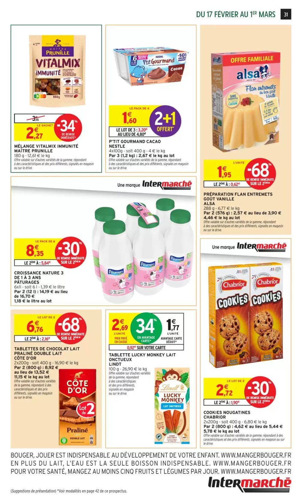Prospectus promotionnel Intermarché valable à partir du 17/02/2026 - Page 31.