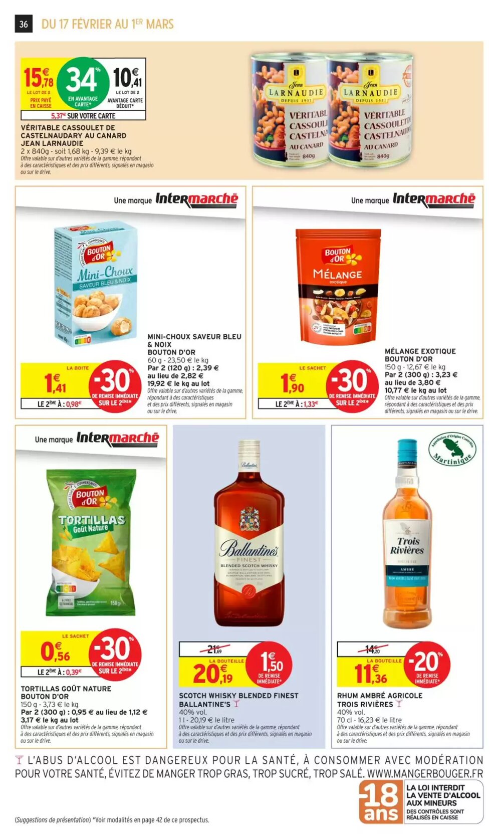 Prospectus promotionnel Intermarché valable à partir du 17/02/2026 - Page 36.