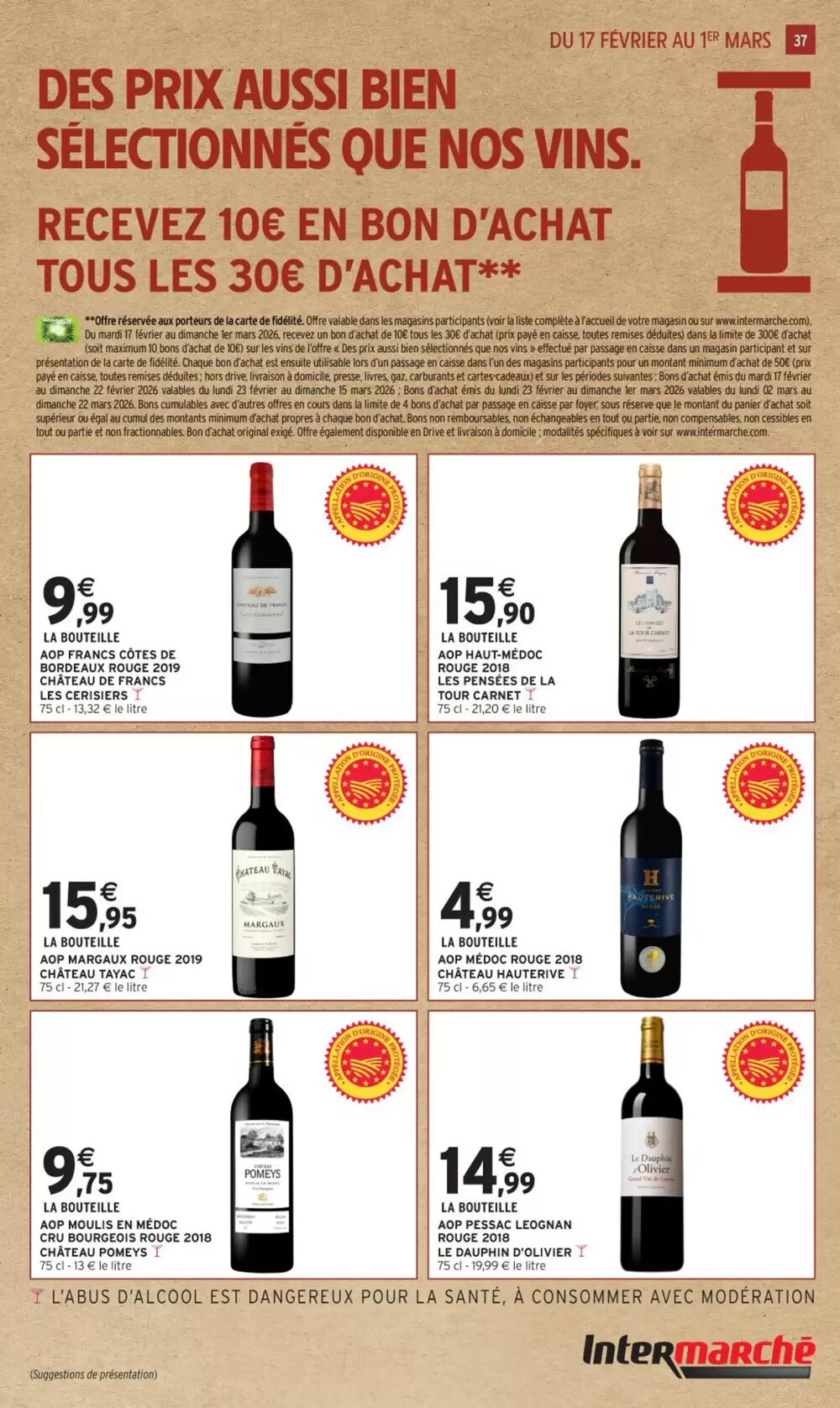 Prospectus promotionnel Intermarché valable à partir du 17/02/2026 - Page 37.