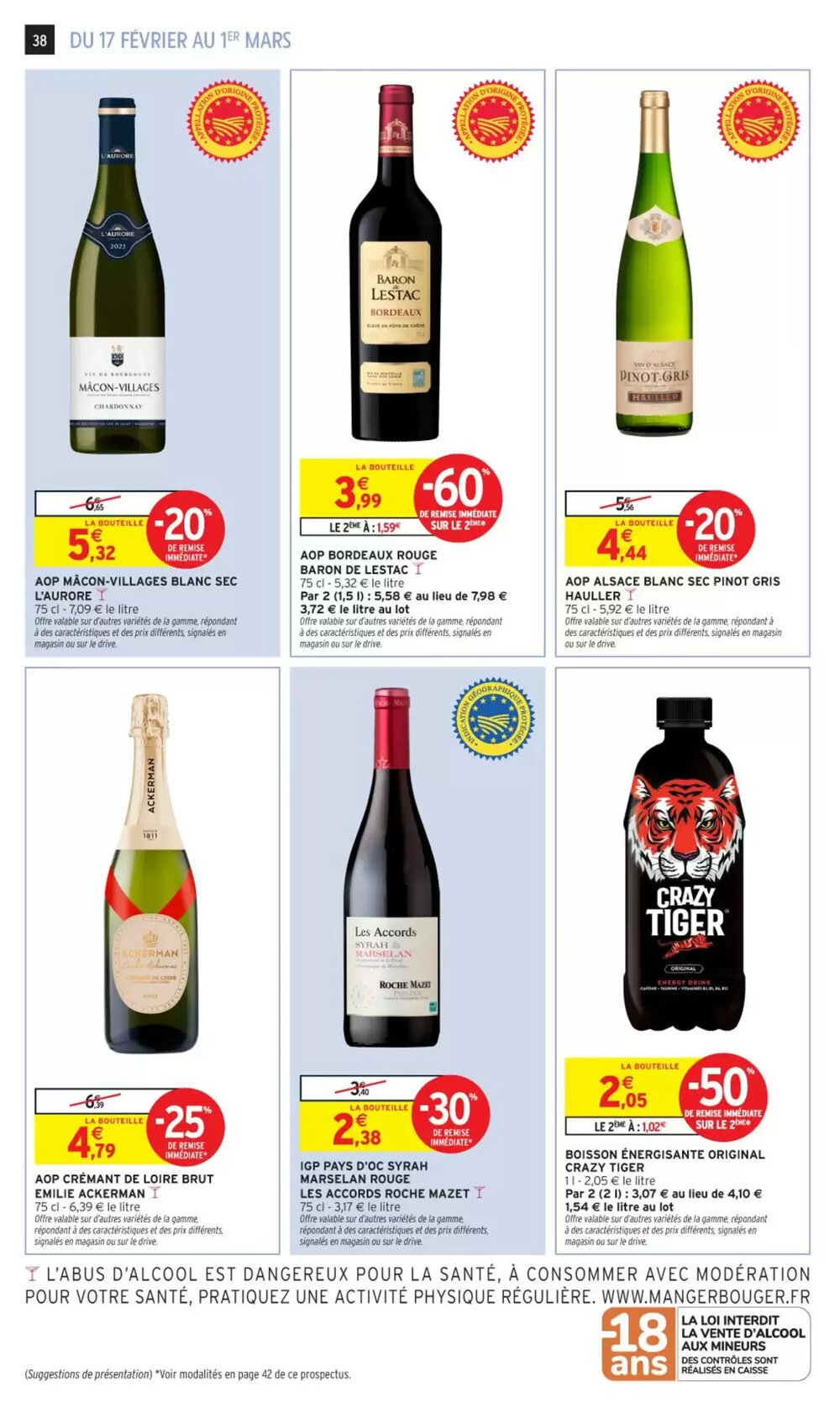 Prospectus promotionnel Intermarché valable à partir du 17/02/2026 - Page 38.