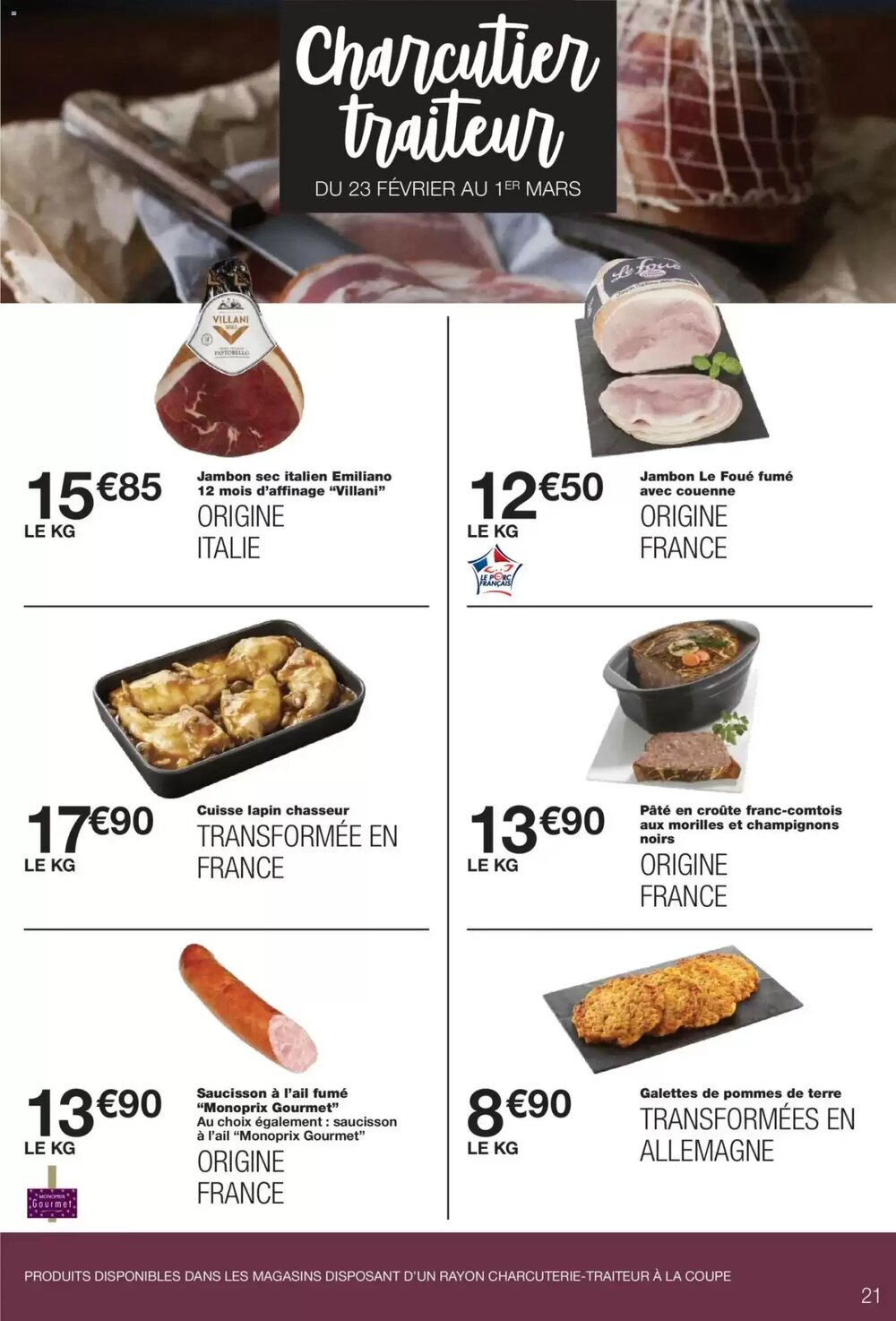 Prospectus promotionnel Monoprix valable à partir du 17/02/2026 - Page 21.