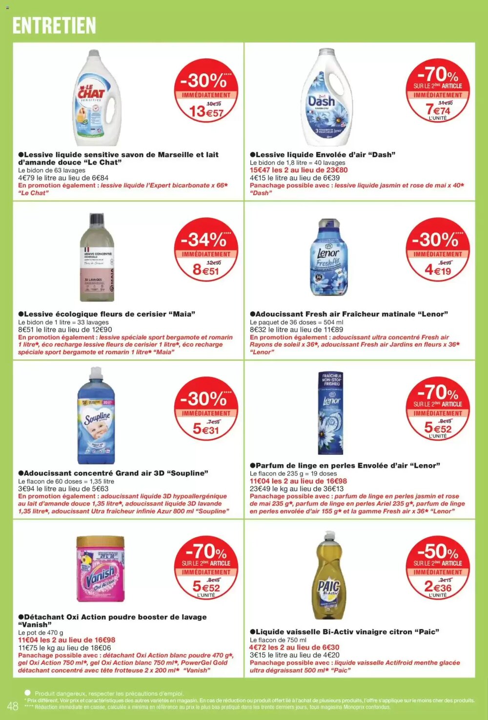Prospectus promotionnel Monoprix valable à partir du 17/02/2026 - Page 48.