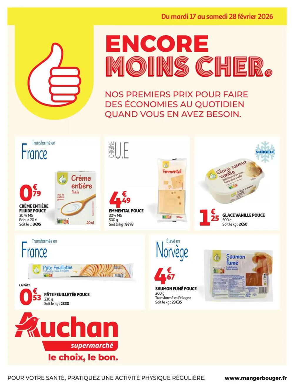 Prospectus promotionnel Auchan valable à partir du 17/02/2026 - Page 1.