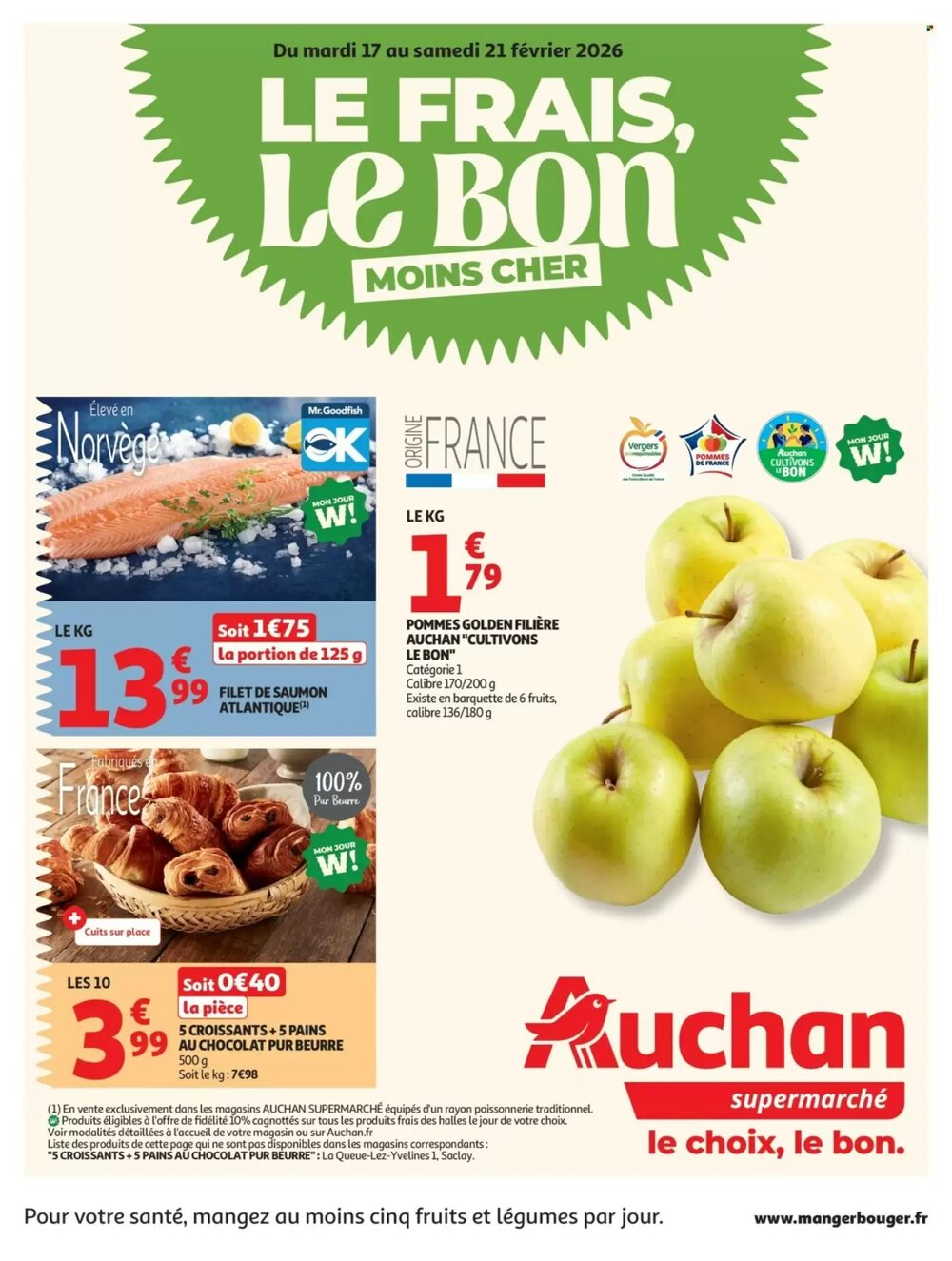 Prospectus promotionnel Auchan valable à partir du 17/02/2026 - Page 1.