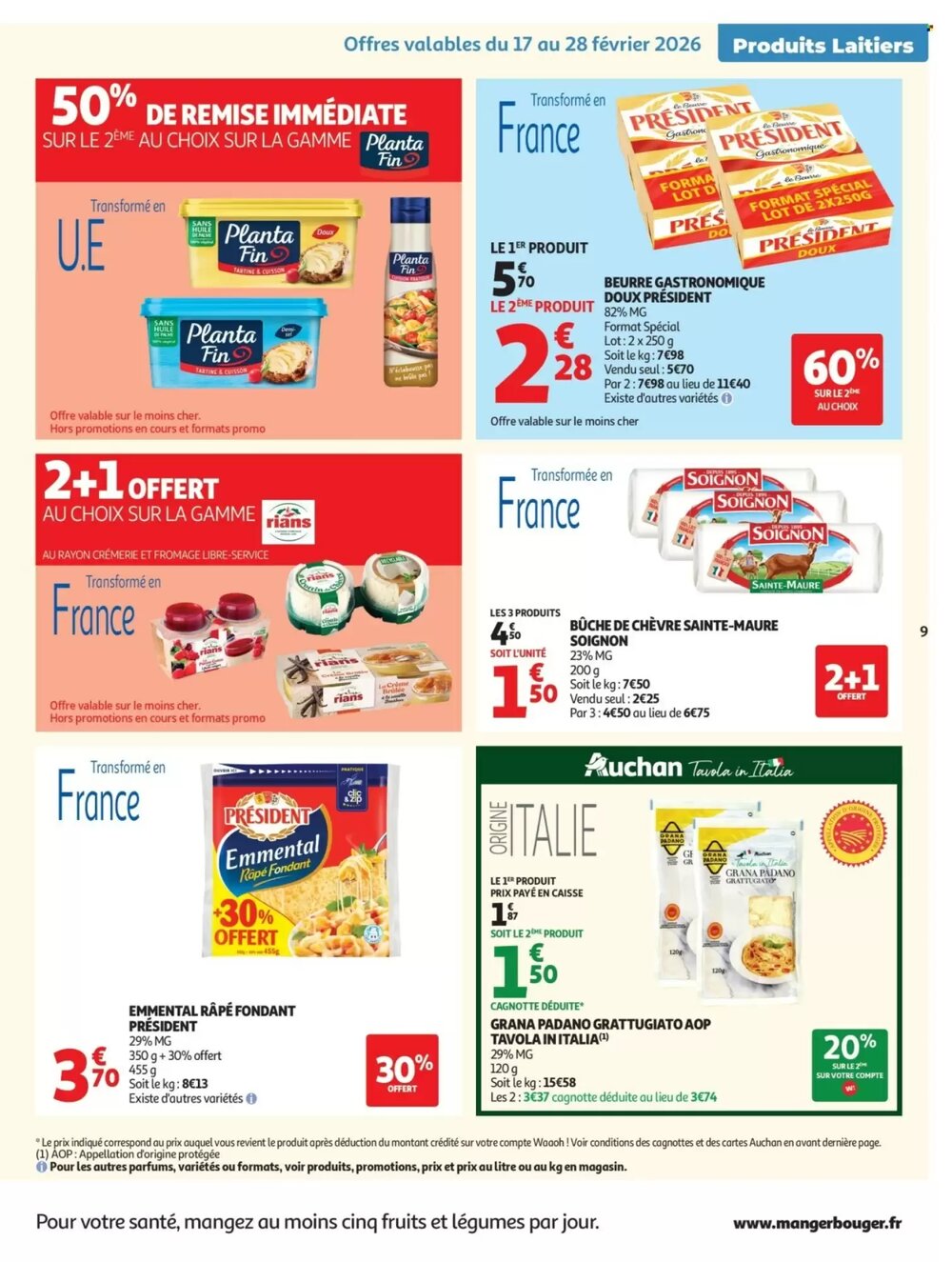 Prospectus promotionnel Auchan valable à partir du 17/02/2026 - Page 9.