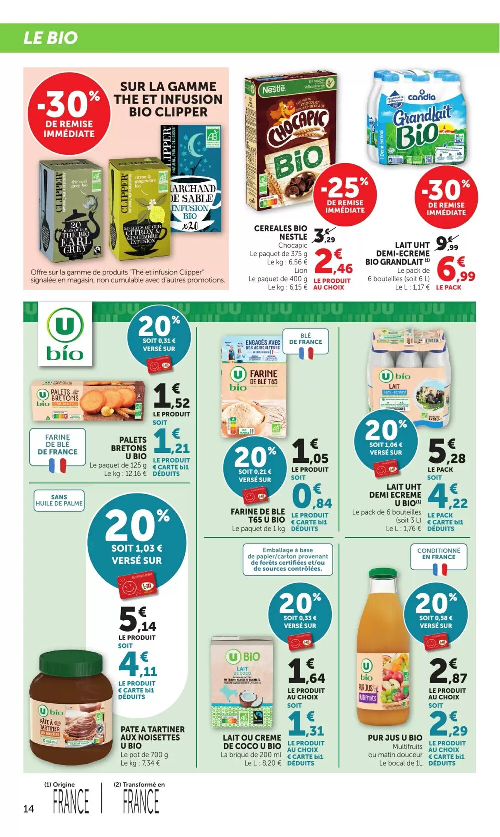 Prospectus promotionnel Bi1 valable à partir du 17/02/2026 - Page 14.