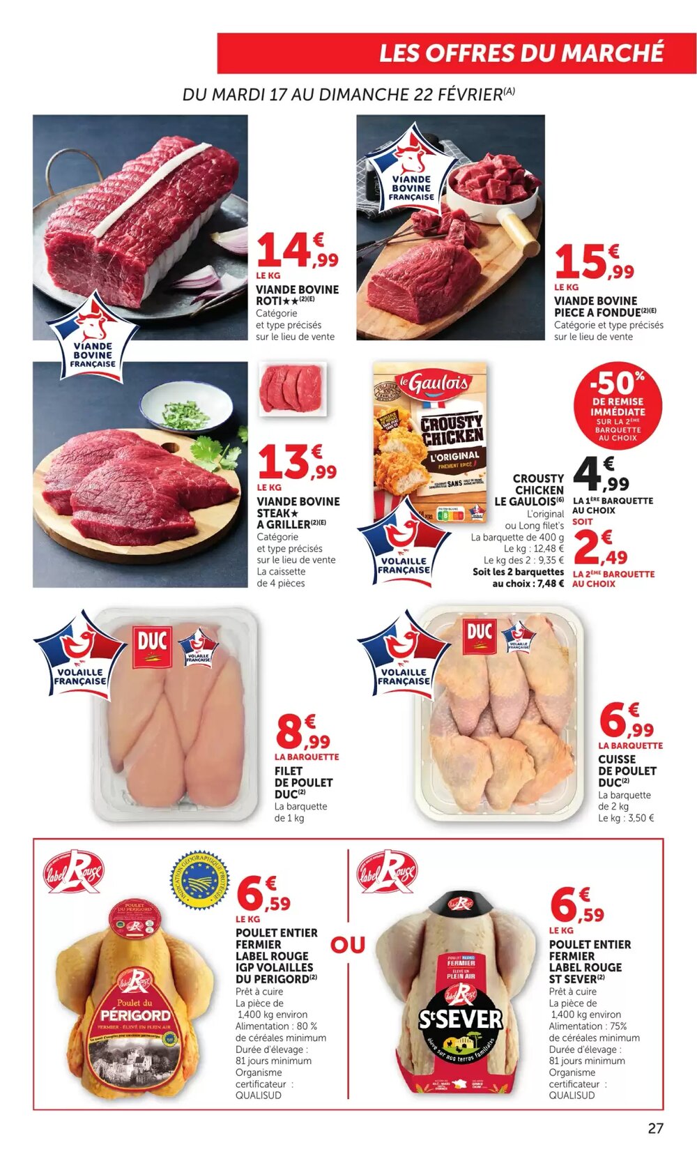 Prospectus promotionnel Bi1 valable à partir du 17/02/2026 - Page 27.