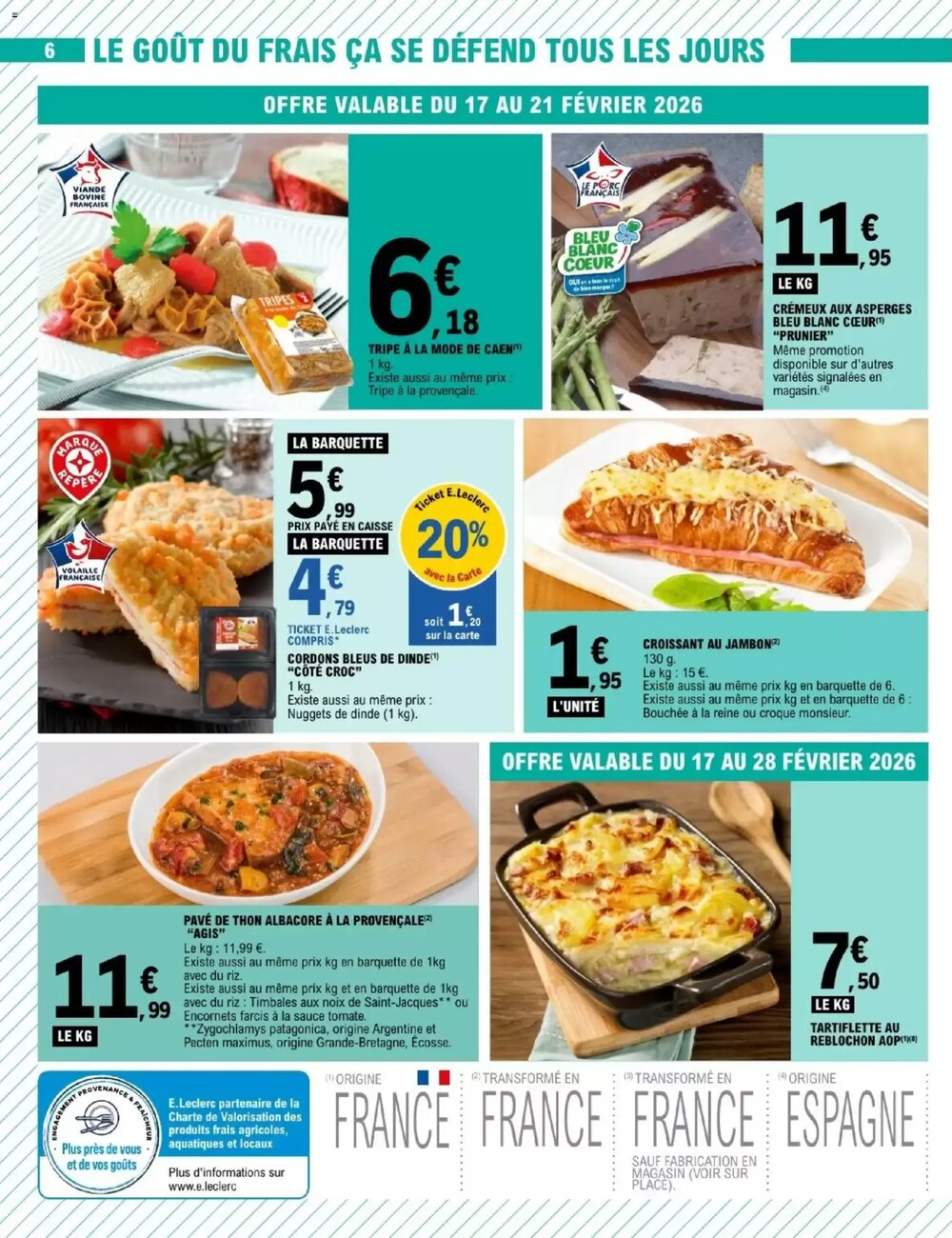 Prospectus promotionnel E.Leclerc valable à partir du 17/02/2026 - Page 6.