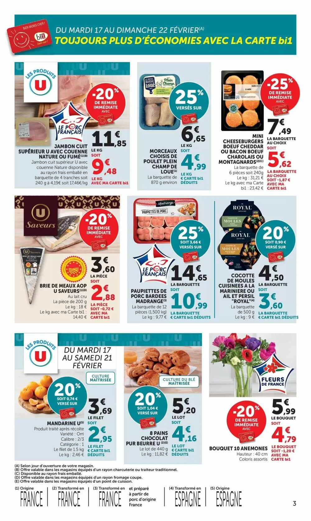 Prospectus promotionnel Bi1 valable à partir du 17/02/2026 - Page 3.