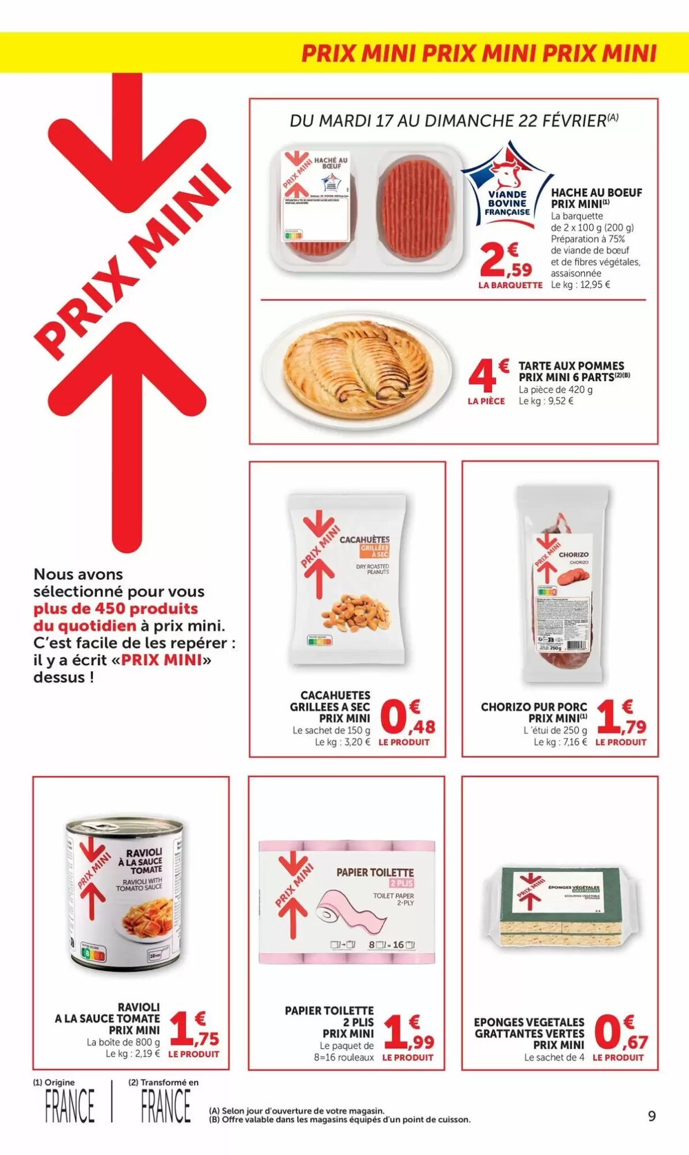 Prospectus promotionnel Bi1 valable à partir du 17/02/2026 - Page 9.