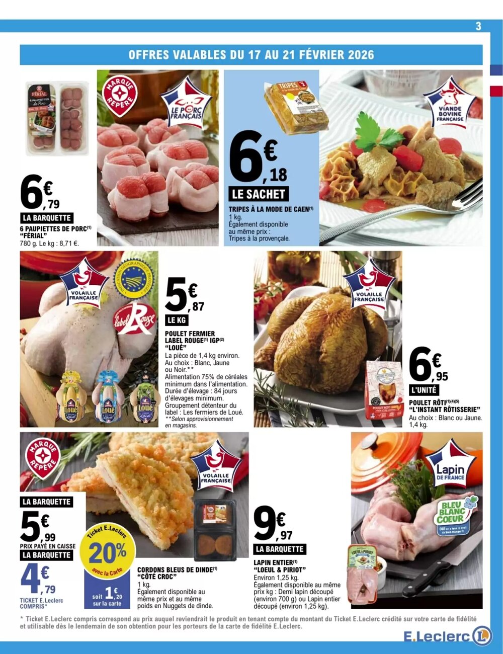 Prospectus promotionnel E.Leclerc valable à partir du 17/02/2026 - Page 3.