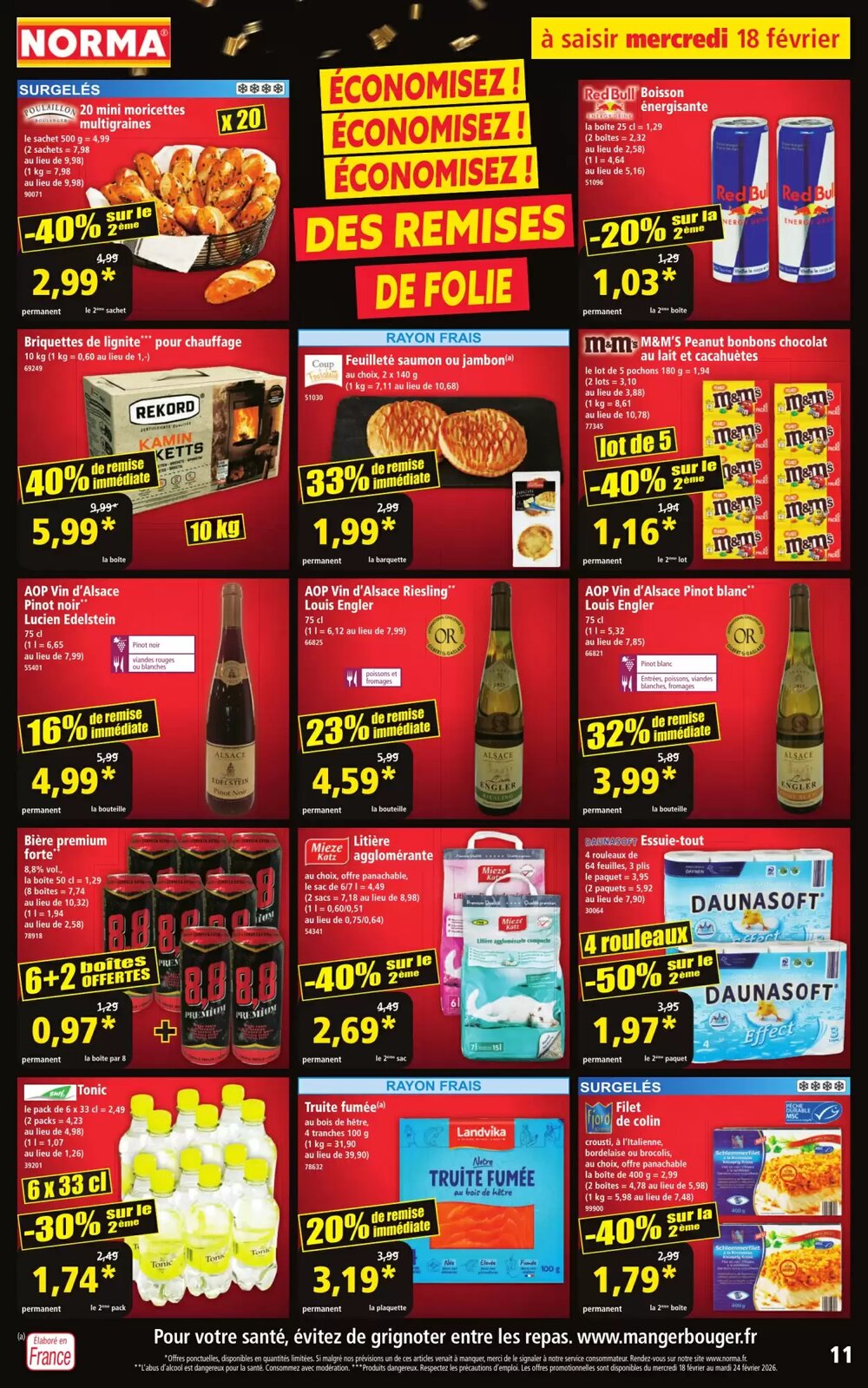 Prospectus promotionnel Norma valable à partir du 18/02/2026 - Page 11.