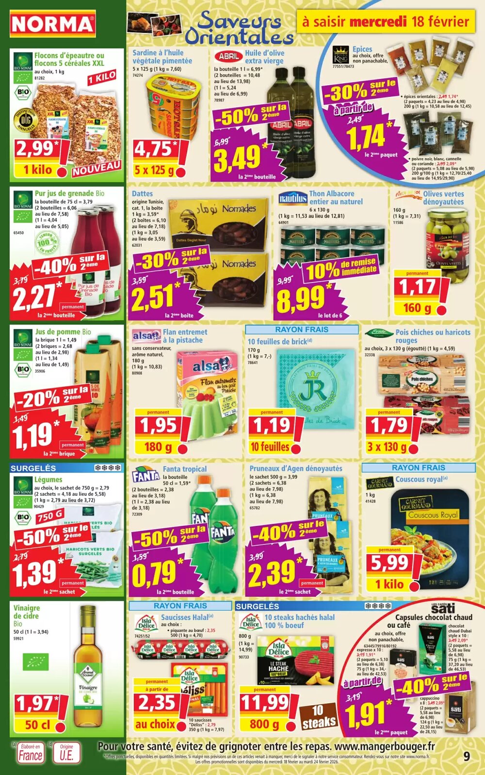 Prospectus promotionnel Norma valable à partir du 18/02/2026 - Page 9.