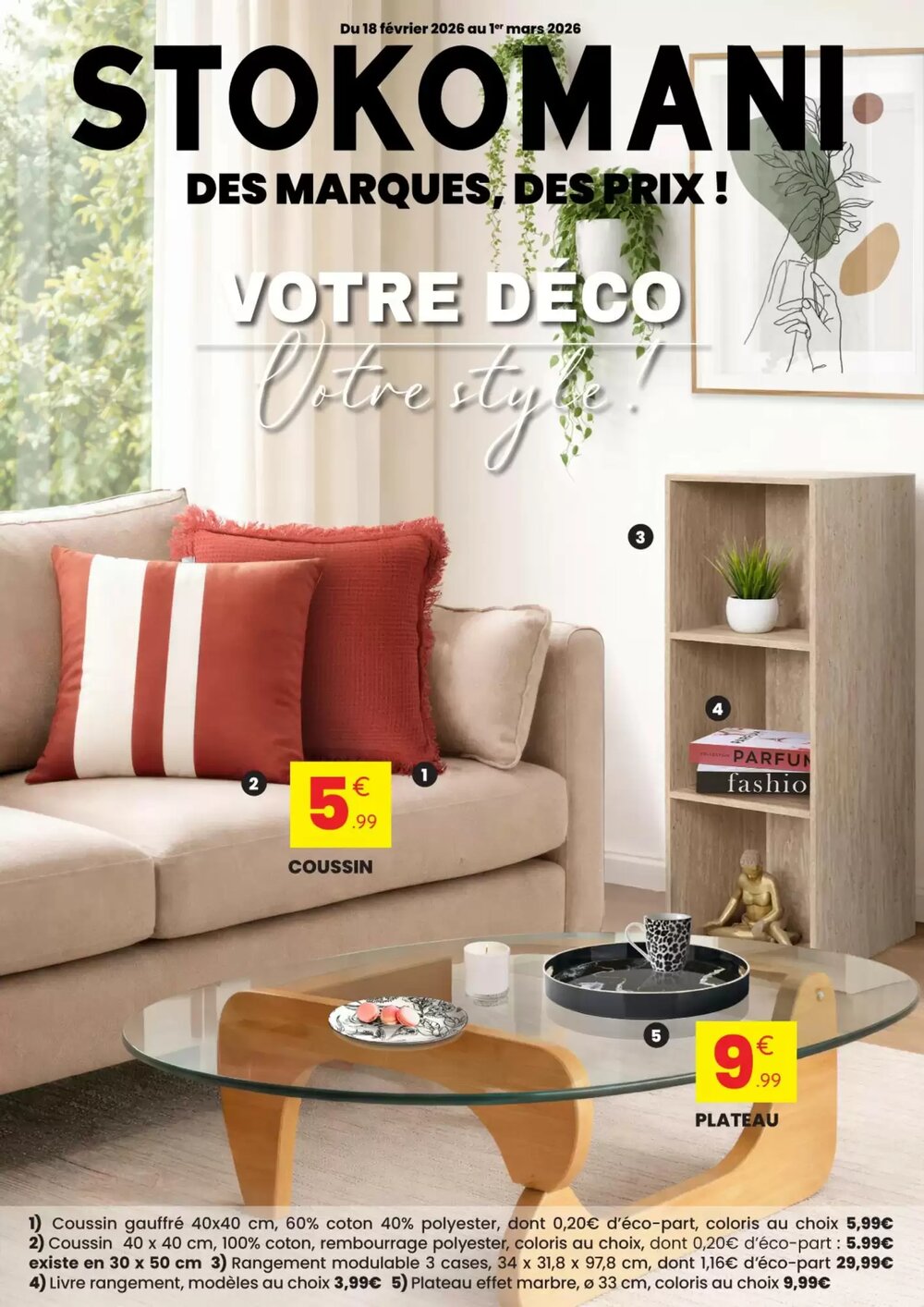 Prospectus promotionnel Stokomani valable à partir du 18/02/2026 - Page 1.