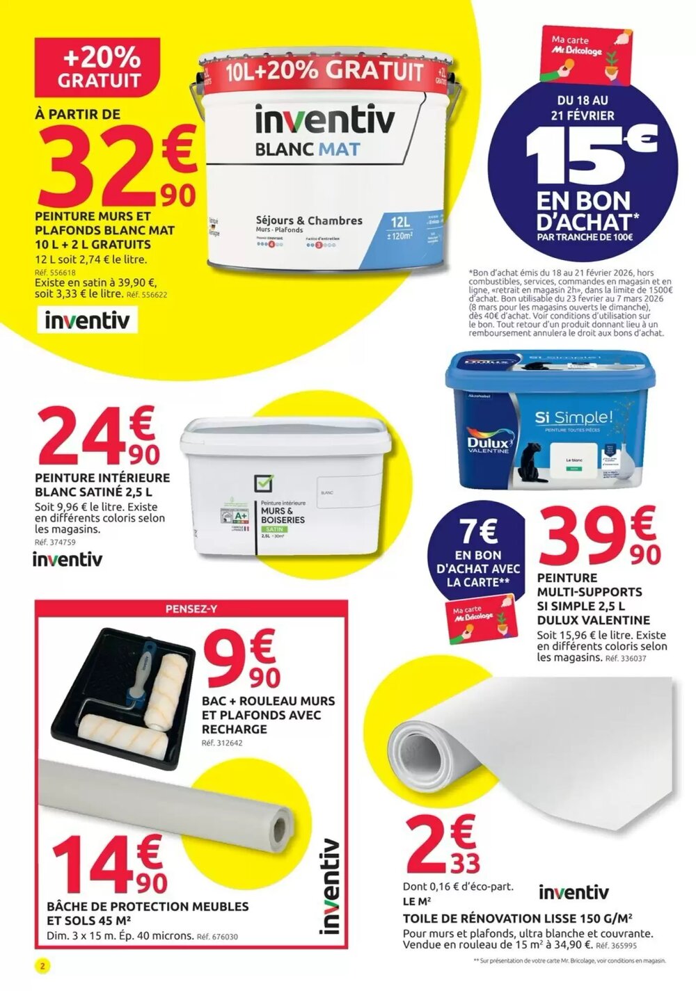 Prospectus promotionnel Mr Bricolage valable à partir du 18/02/2026 - Page 2.