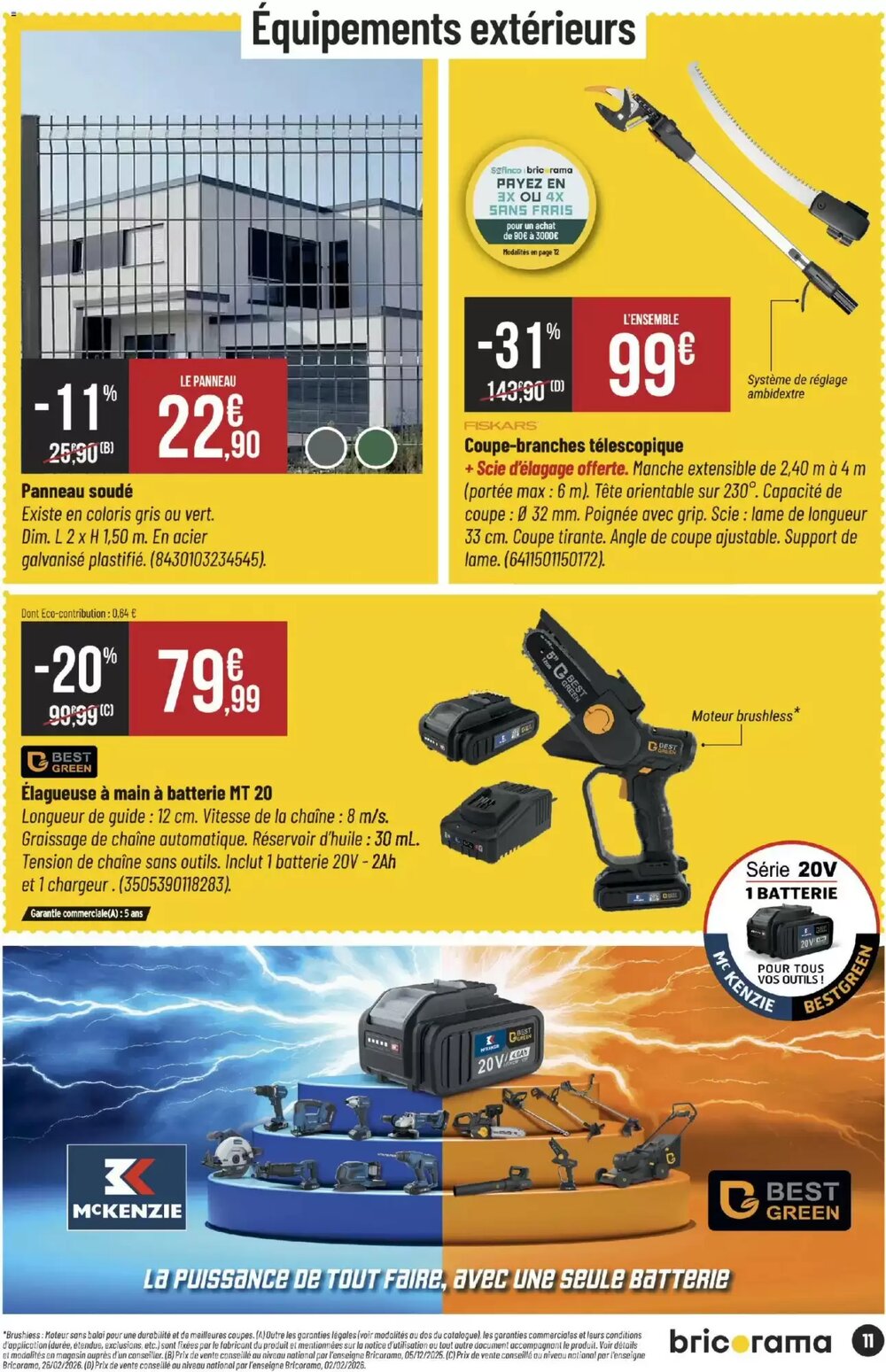 Prospectus promotionnel Bricorama valable à partir du 18/02/2026 - Page 11.