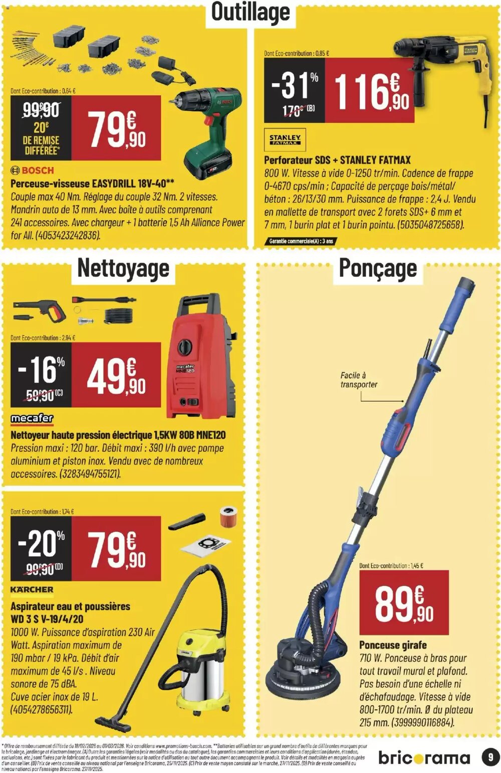 Prospectus promotionnel Bricorama valable à partir du 18/02/2026 - Page 9.