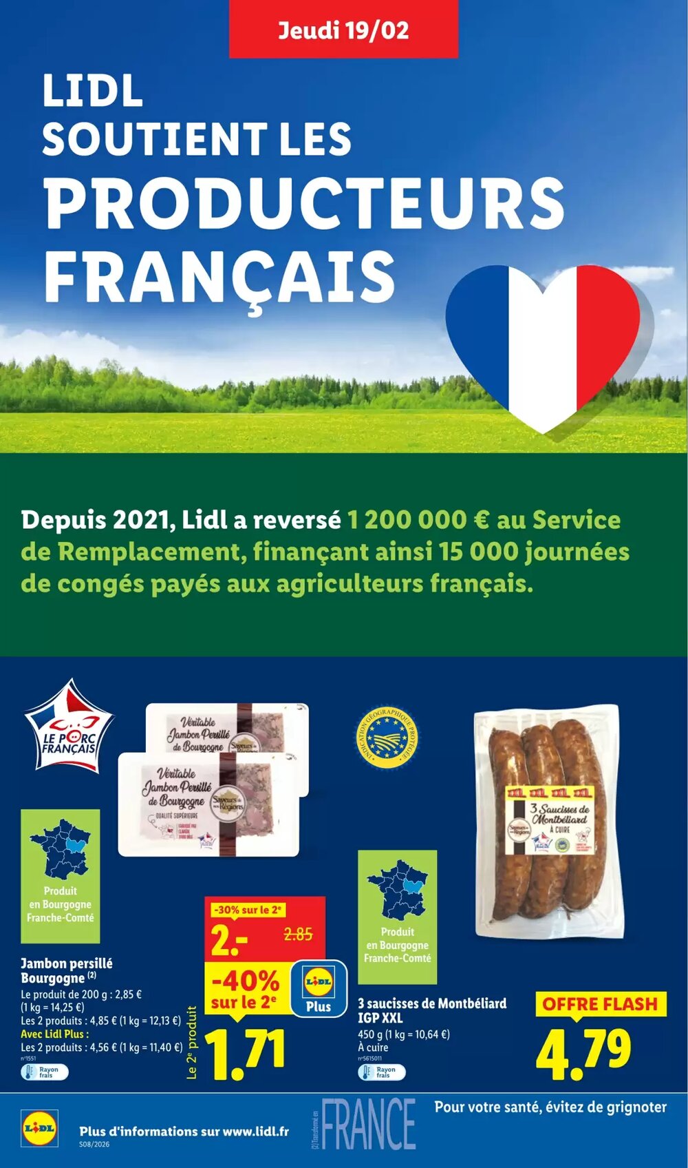 Prospectus promotionnel Lidl valable à partir du 19/02/2026 - Page 18.
