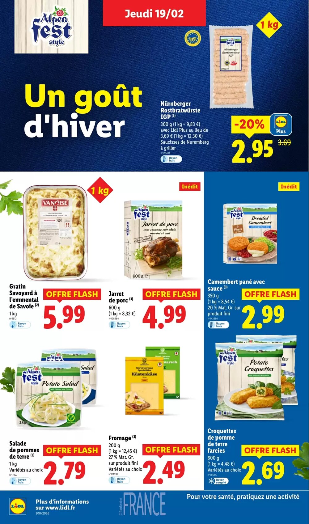 Prospectus promotionnel Lidl valable à partir du 19/02/2026 - Page 24.