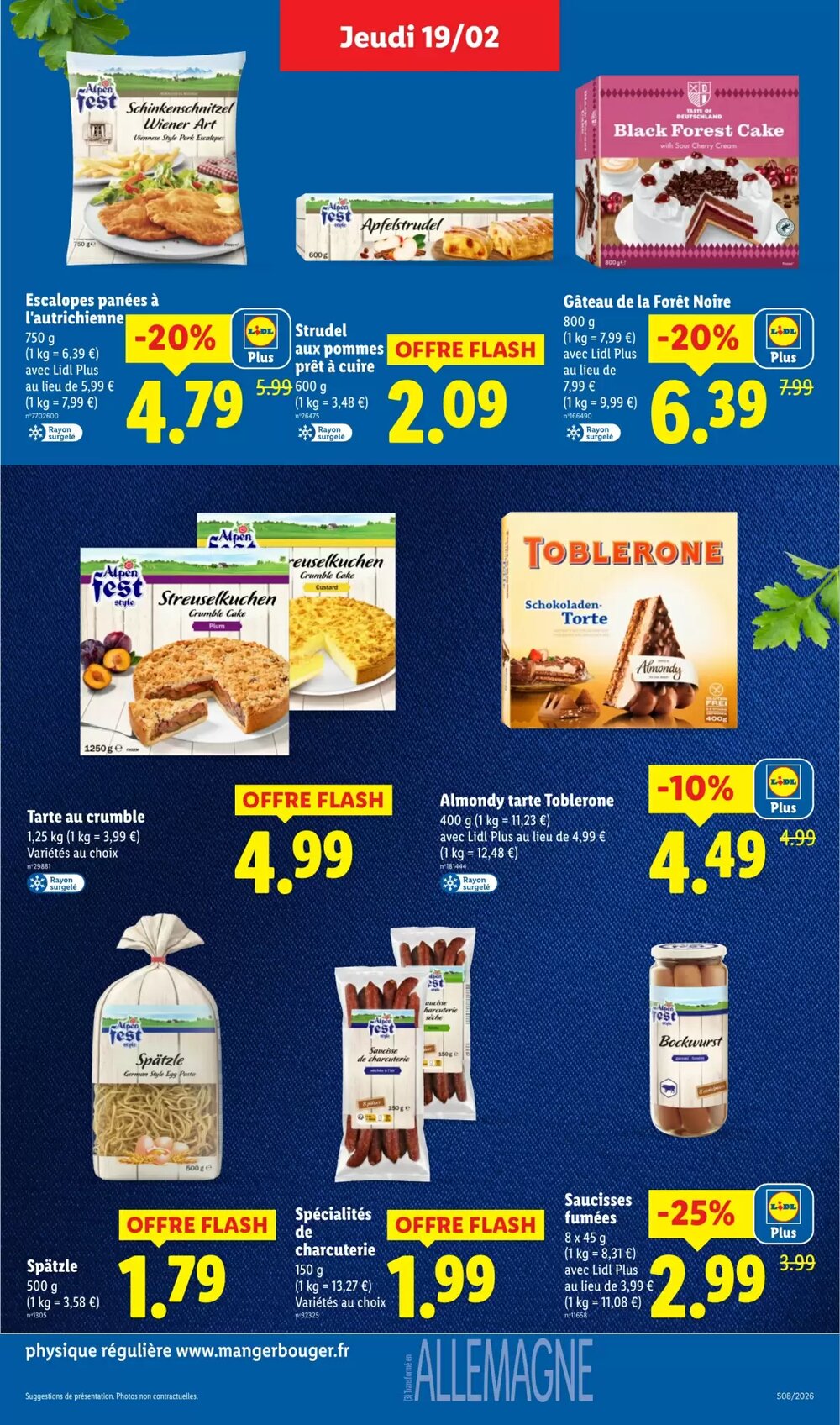 Prospectus promotionnel Lidl valable à partir du 19/02/2026 - Page 25.
