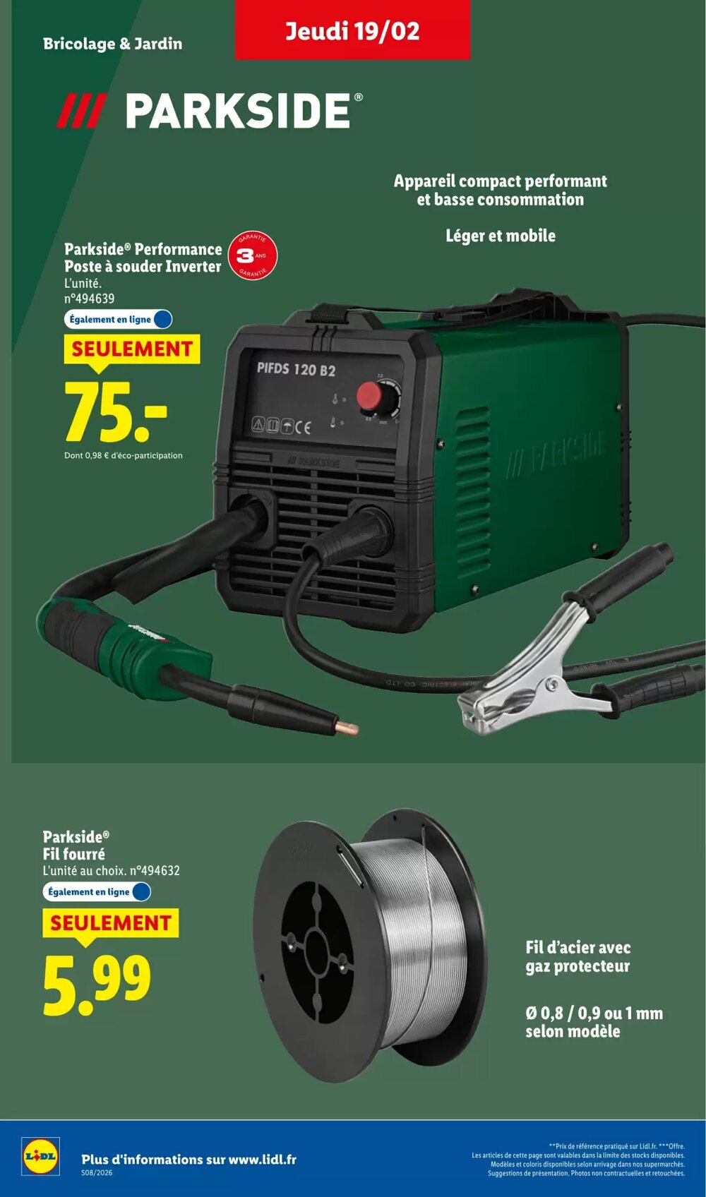 Prospectus promotionnel Lidl valable à partir du 19/02/2026 - Page 42.