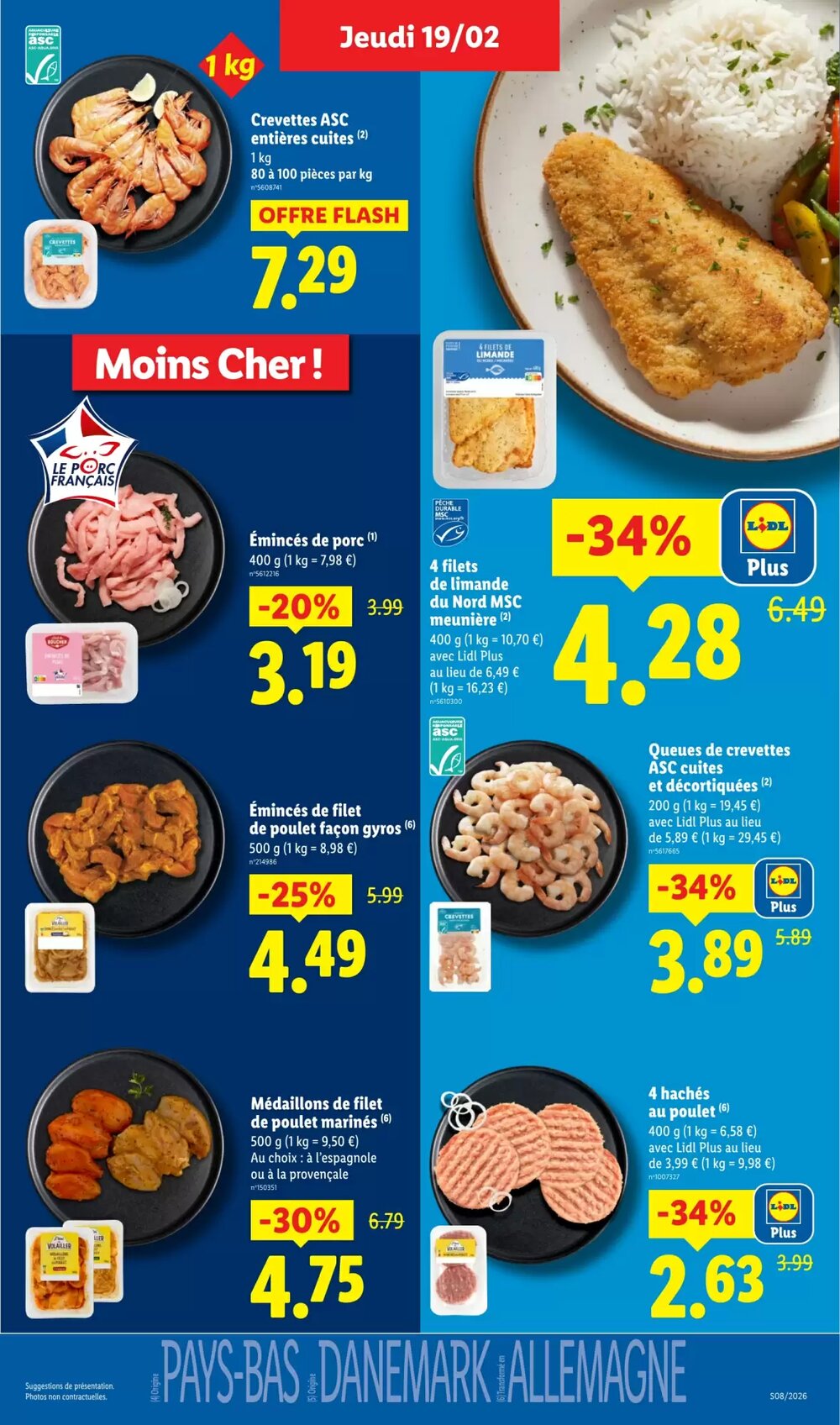Prospectus promotionnel Lidl valable à partir du 19/02/2026 - Page 7.