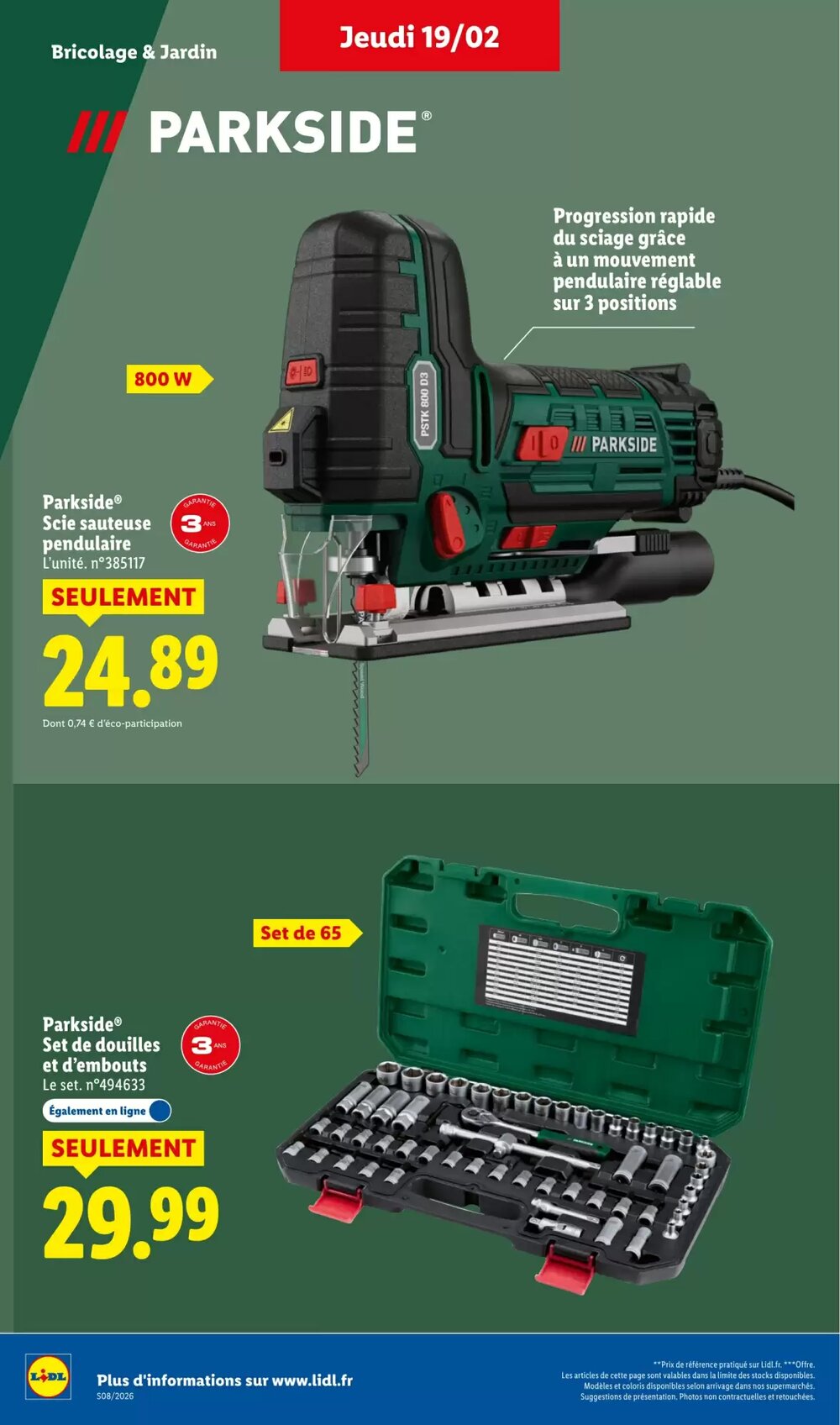 Prospectus promotionnel Lidl valable à partir du 19/02/2026 - Page 14.