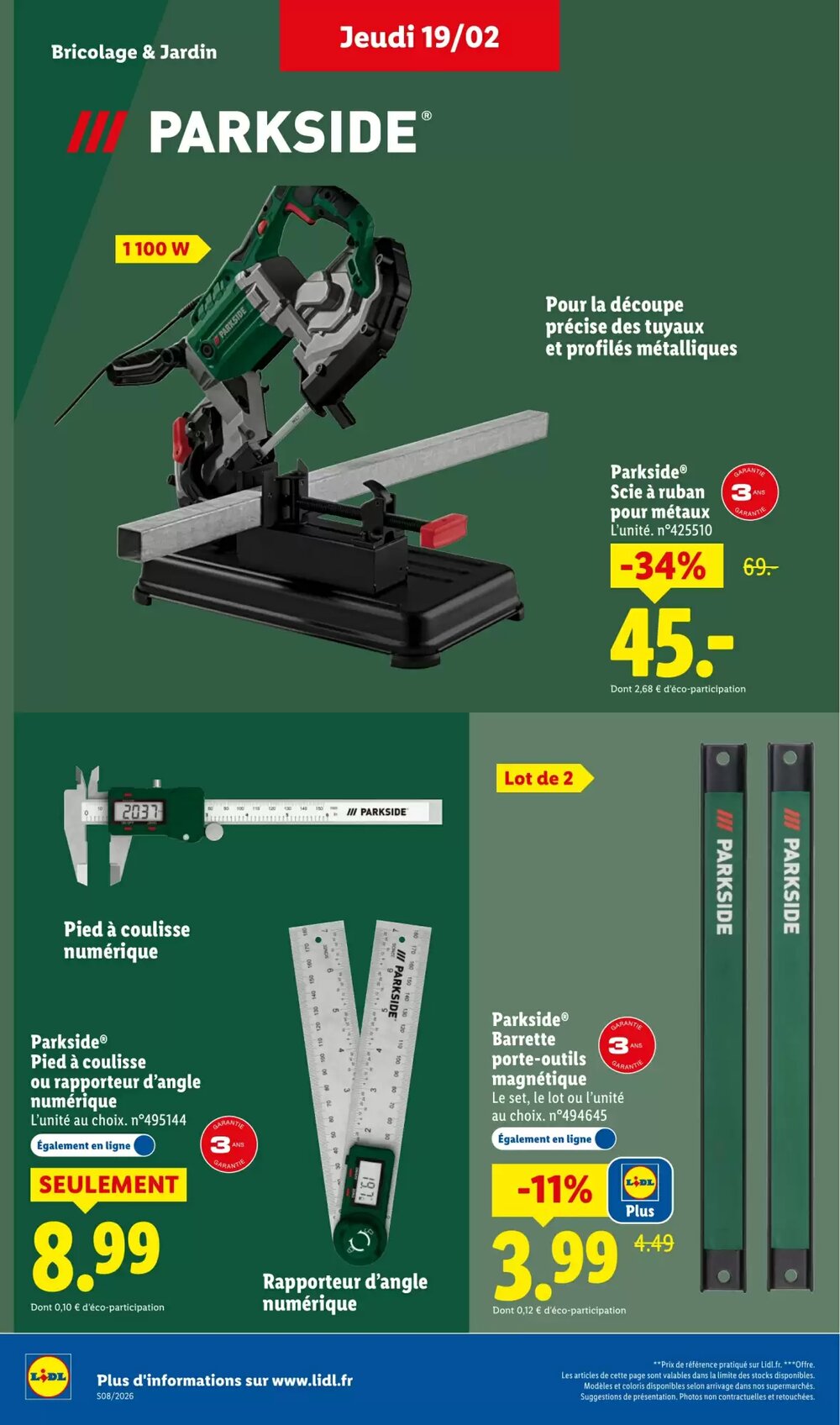 Prospectus promotionnel Lidl valable à partir du 19/02/2026 - Page 16.