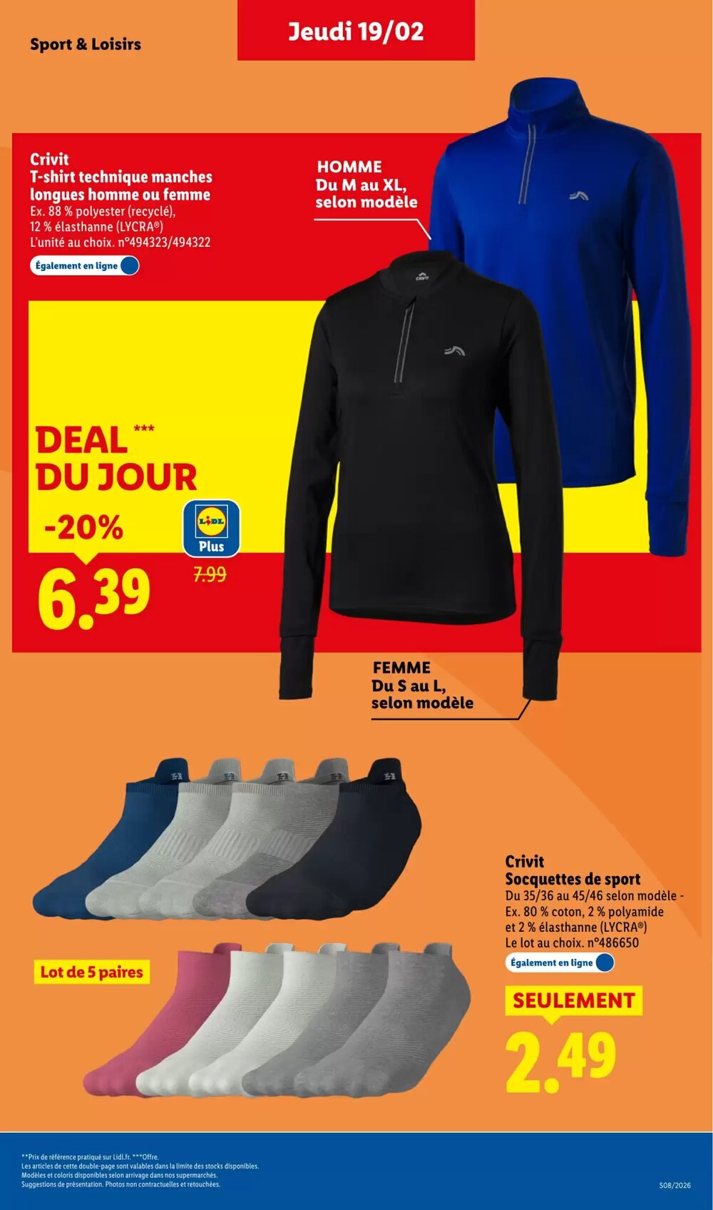 Prospectus promotionnel Lidl valable à partir du 19/02/2026 - Page 7.