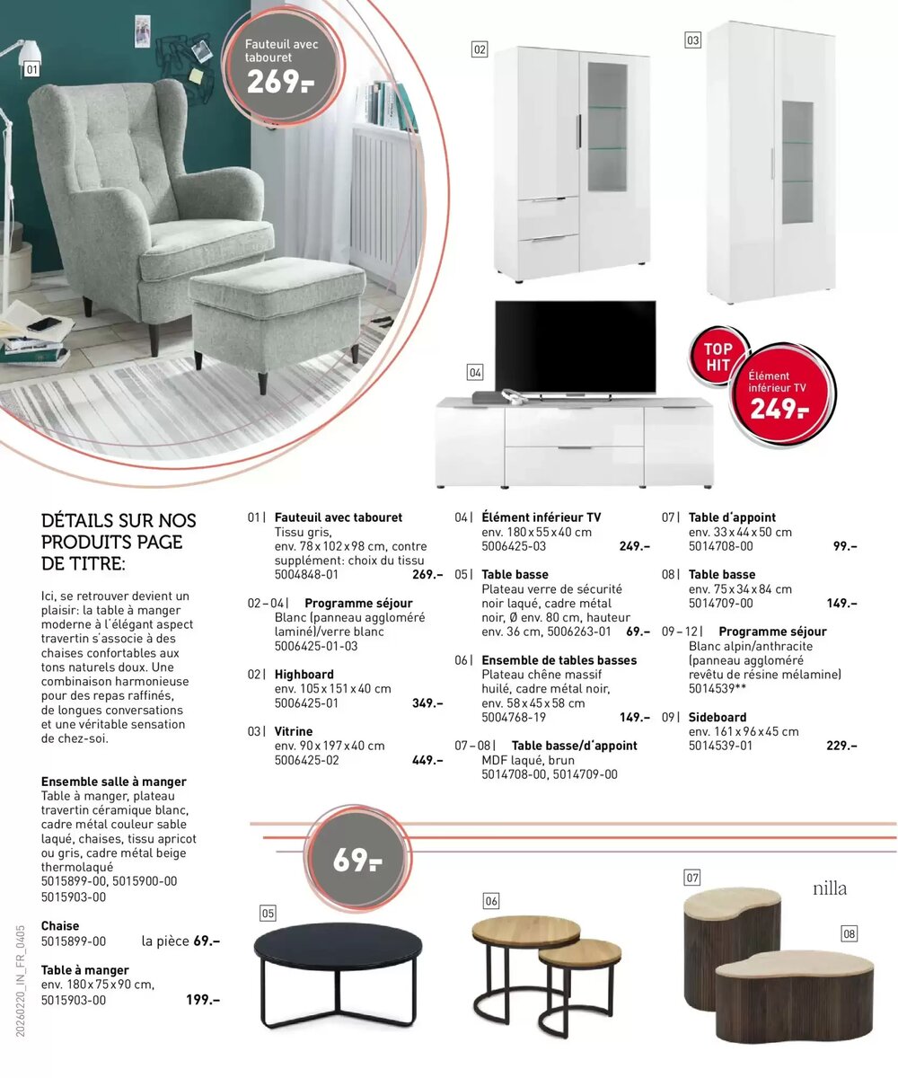 Prospectus promotionnel Möbel Martin valable à partir du 19/02/2026 - Page 4.