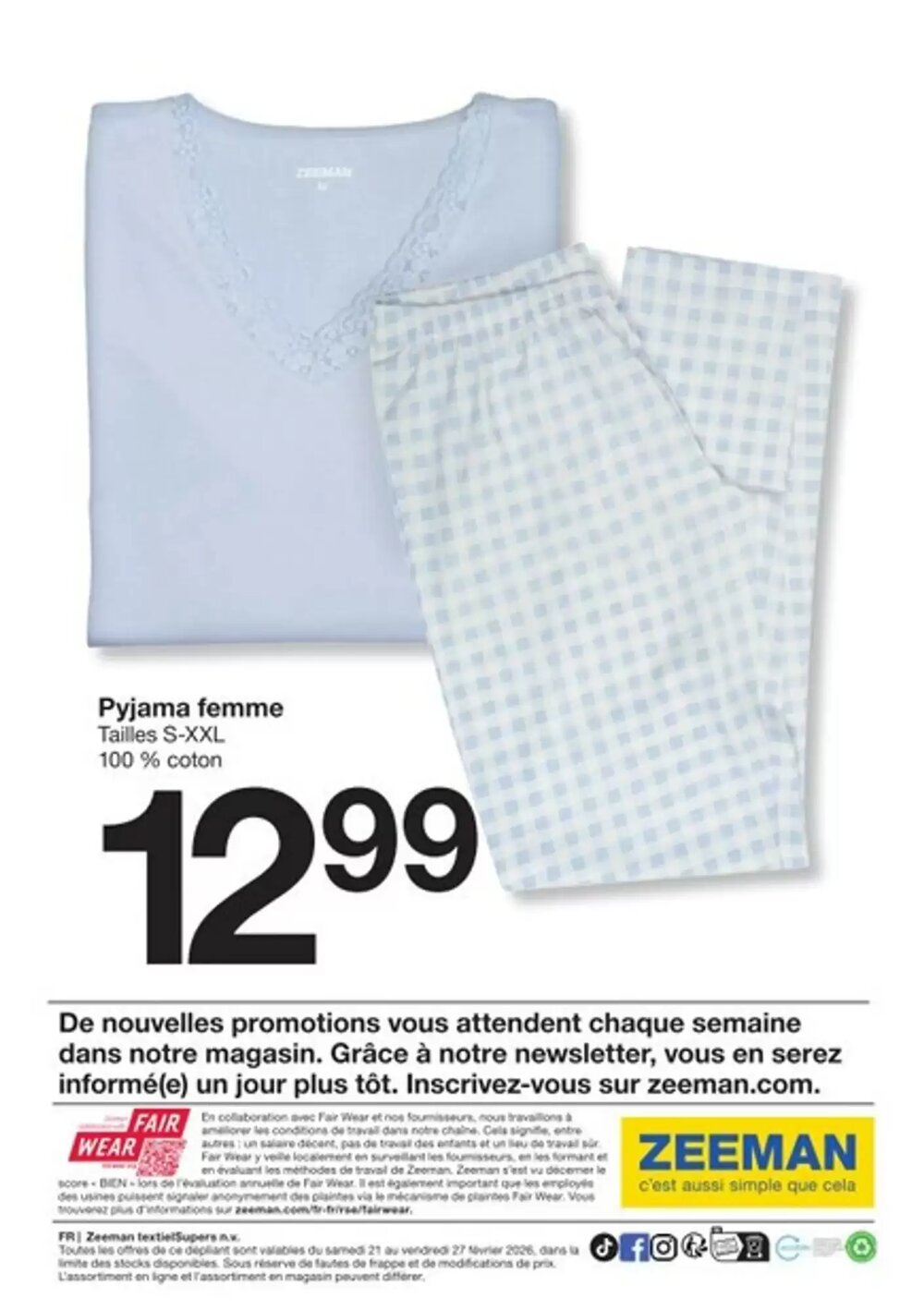 Prospectus promotionnel Zeeman valable à partir du 21/02/2026 - Page 26.