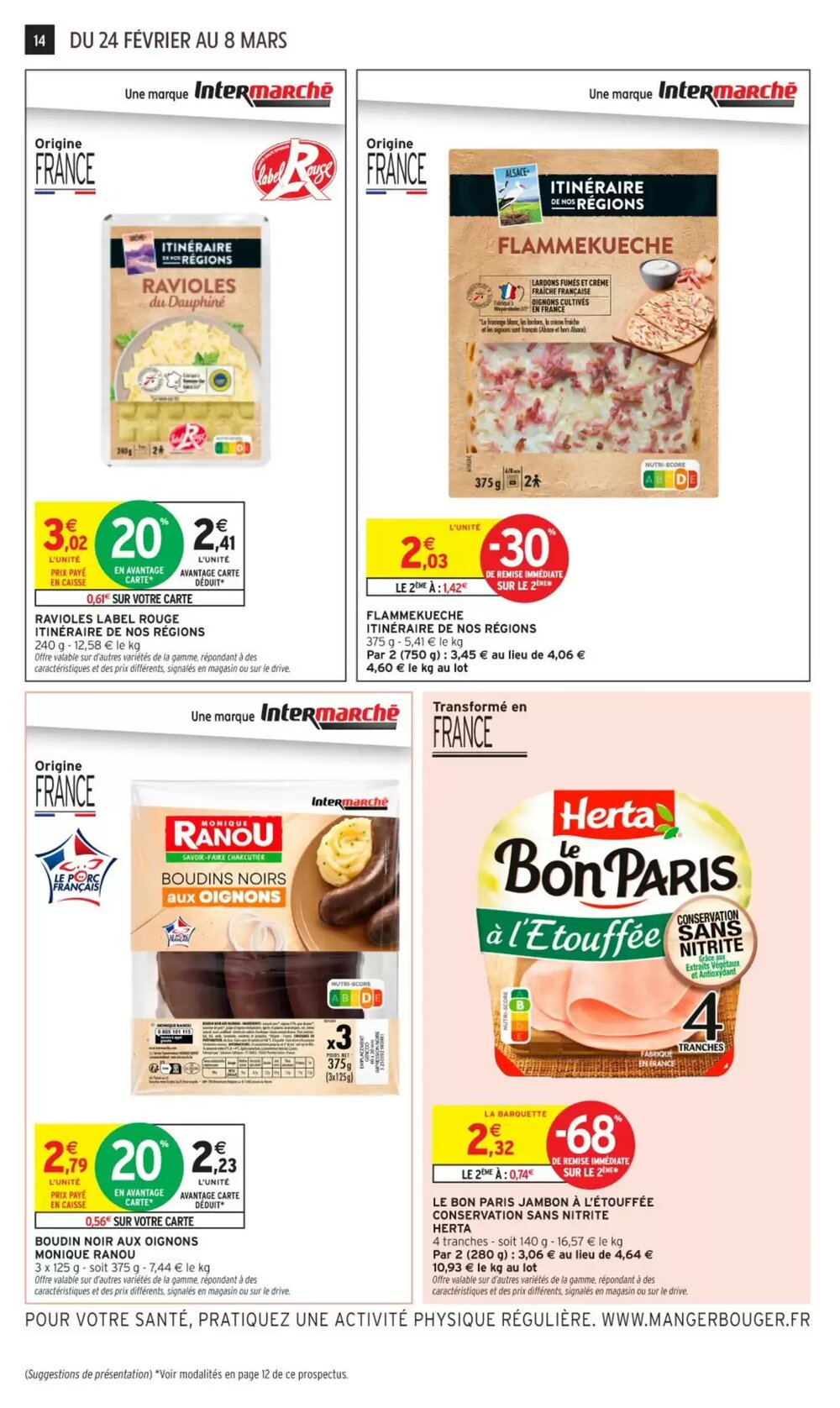 Prospectus promotionnel Intermarché valable à partir du 23/02/2026 - Page 14.