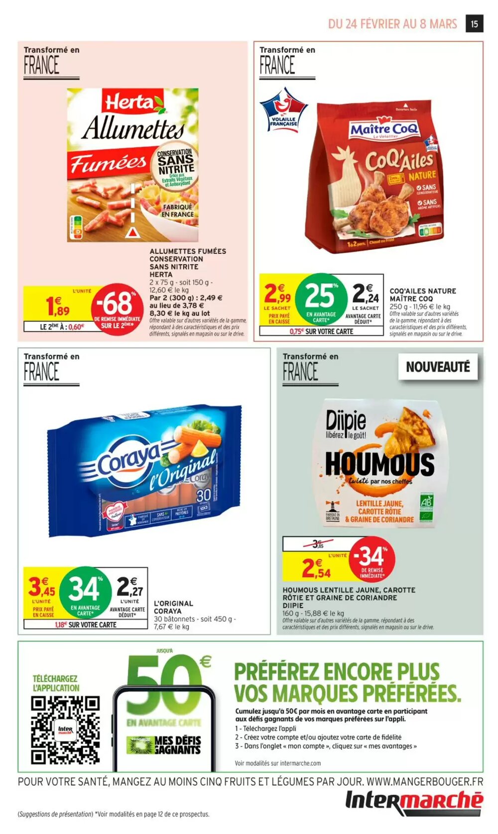 Prospectus promotionnel Intermarché valable à partir du 23/02/2026 - Page 15.