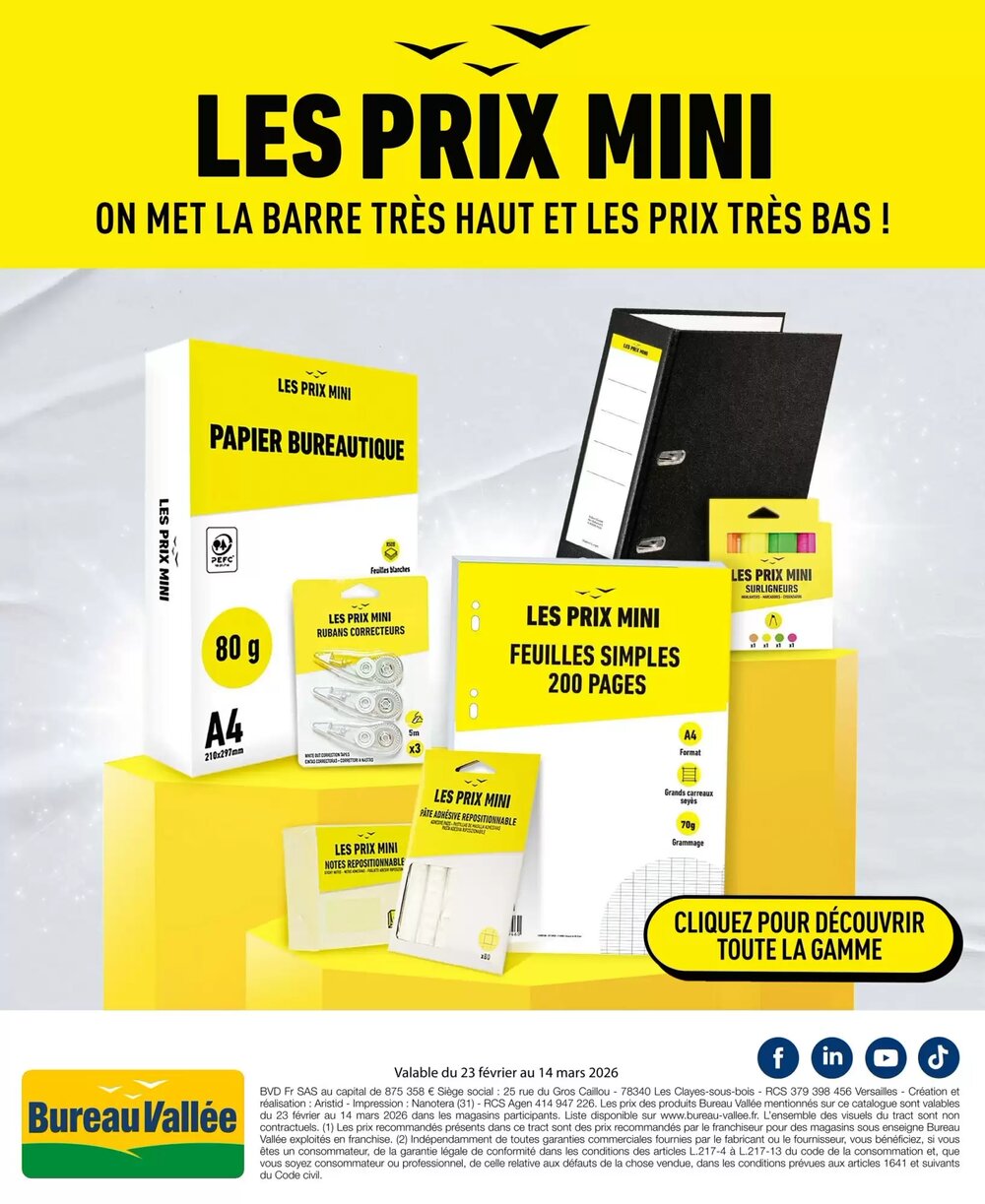 Prospectus promotionnel Bureau Vallée valable à partir du 23/02/2026 - Page 8.