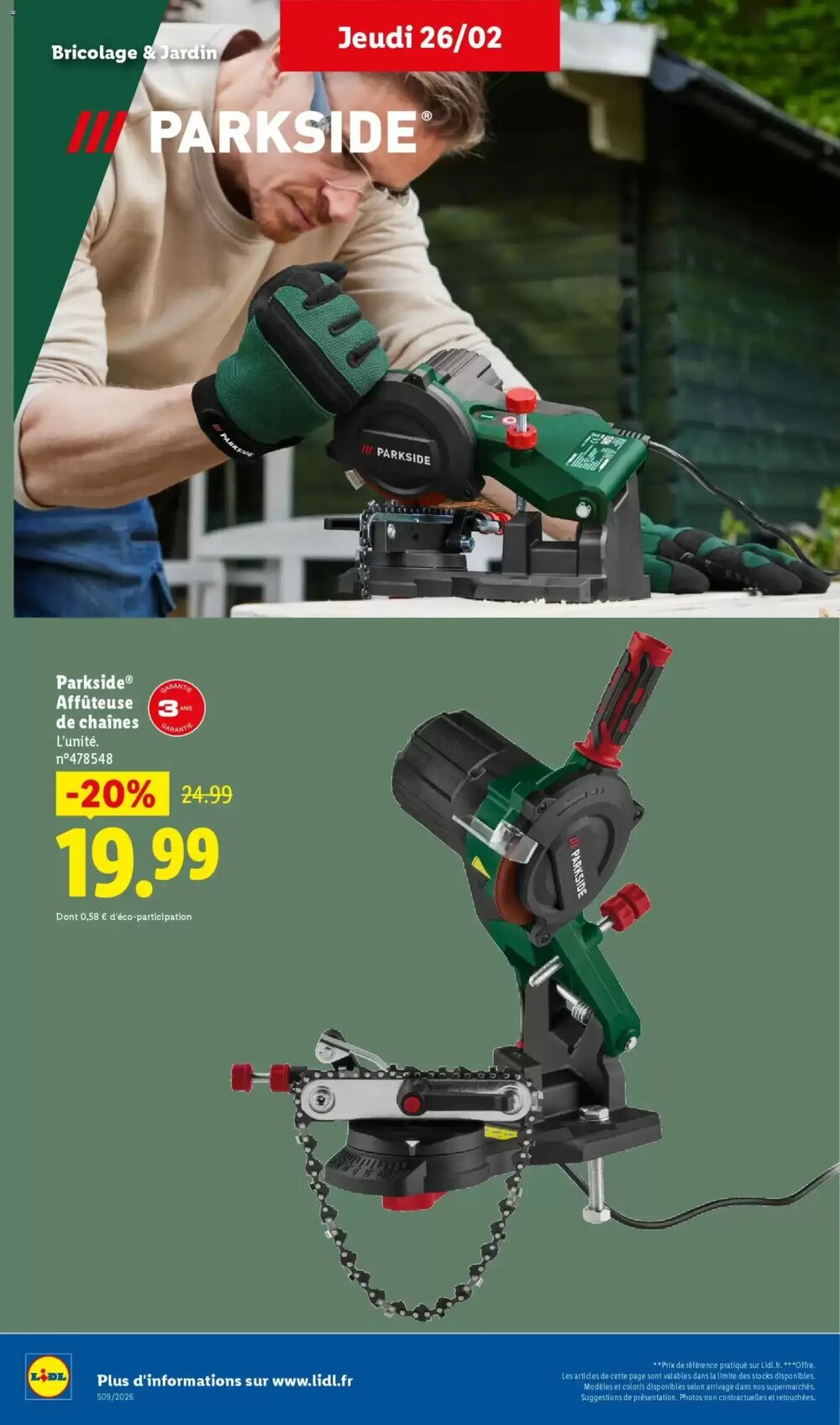 Prospectus promotionnel Lidl valable à partir du 23/02/2026 - Page 20.