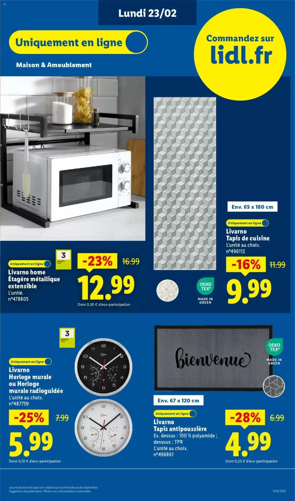 Prospectus promotionnel Lidl valable à partir du 23/02/2026 - Page 7.