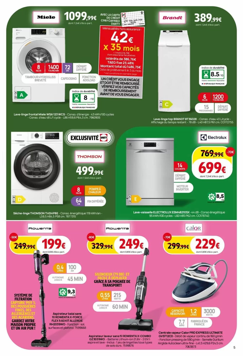 Prospectus promotionnel Darty valable à partir du 23/02/2026 - Page 5.