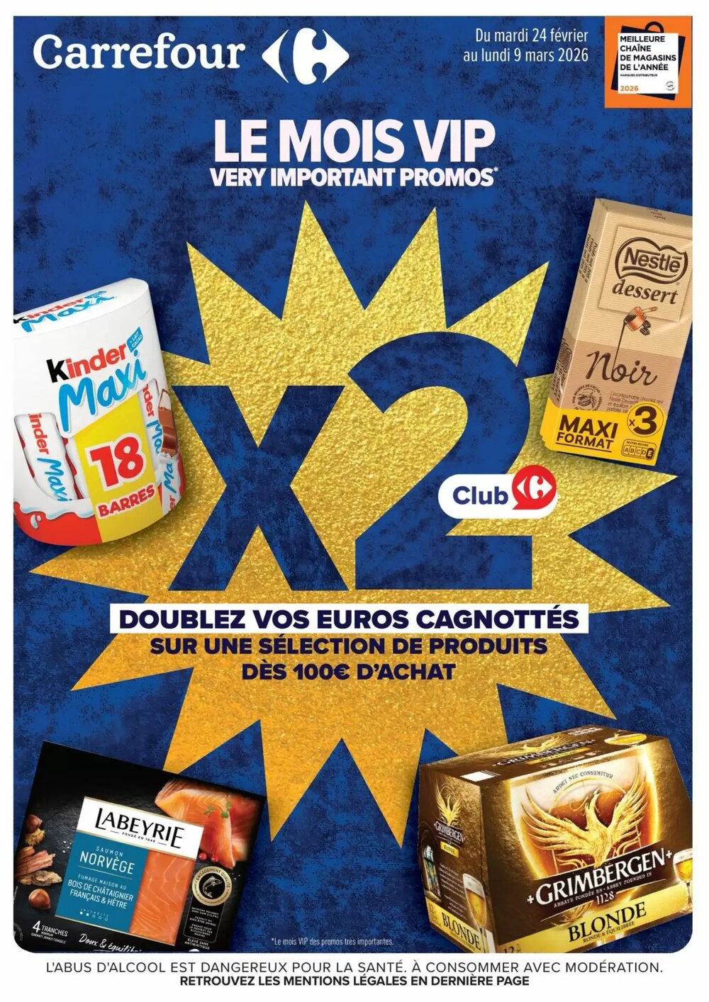 Prospectus promotionnel Carrefour valable à partir du 24/02/2026 - Page 1.