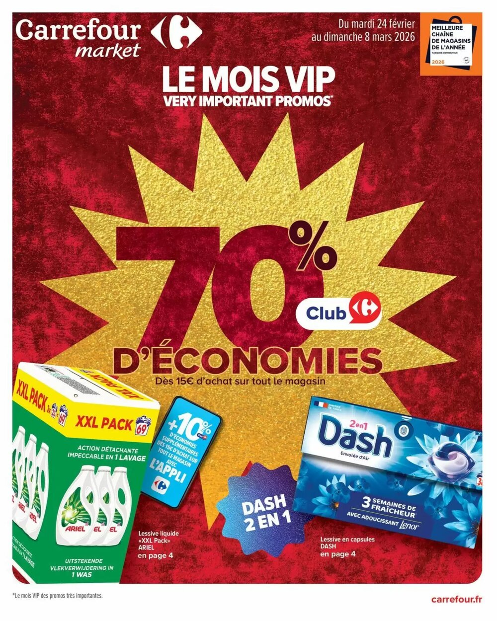 Prospectus promotionnel Carrefour valable à partir du 24/02/2026 - Page 1.