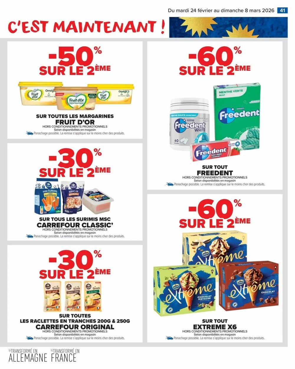 Prospectus promotionnel Carrefour valable à partir du 24/02/2026 - Page 43.
