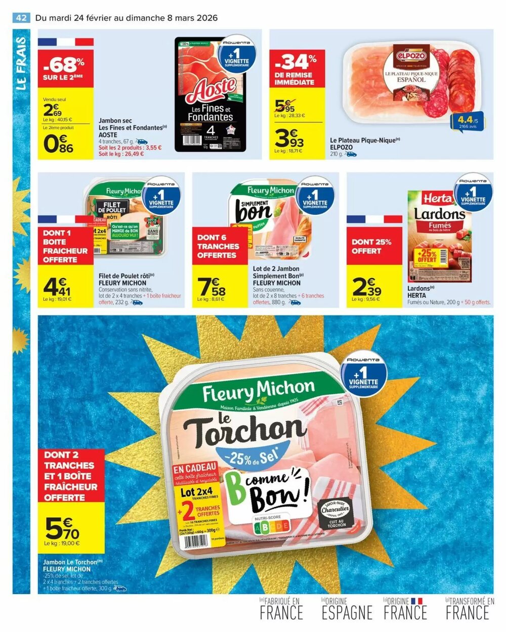Prospectus promotionnel Carrefour valable à partir du 24/02/2026 - Page 44.