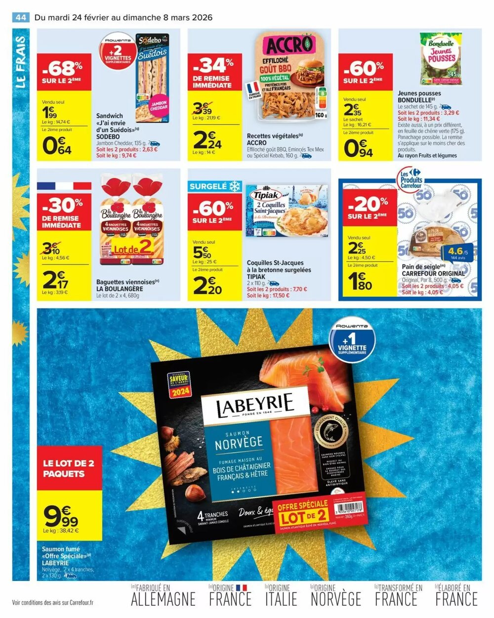 Prospectus promotionnel Carrefour valable à partir du 24/02/2026 - Page 46.