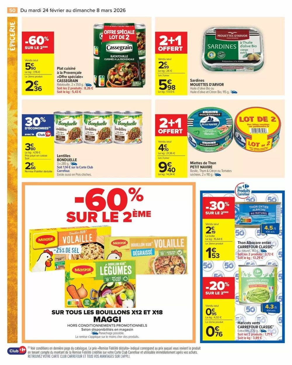 Prospectus promotionnel Carrefour valable à partir du 24/02/2026 - Page 52.