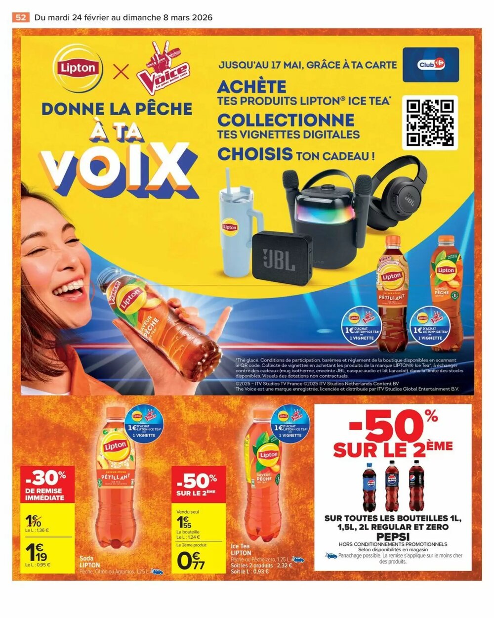 Prospectus promotionnel Carrefour valable à partir du 24/02/2026 - Page 54.