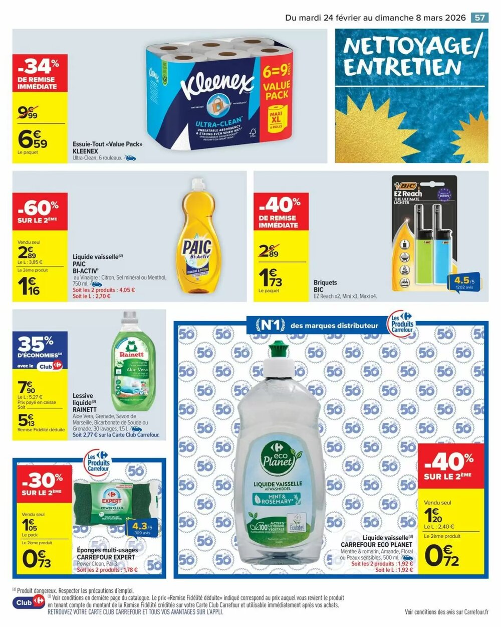 Prospectus promotionnel Carrefour valable à partir du 24/02/2026 - Page 59.