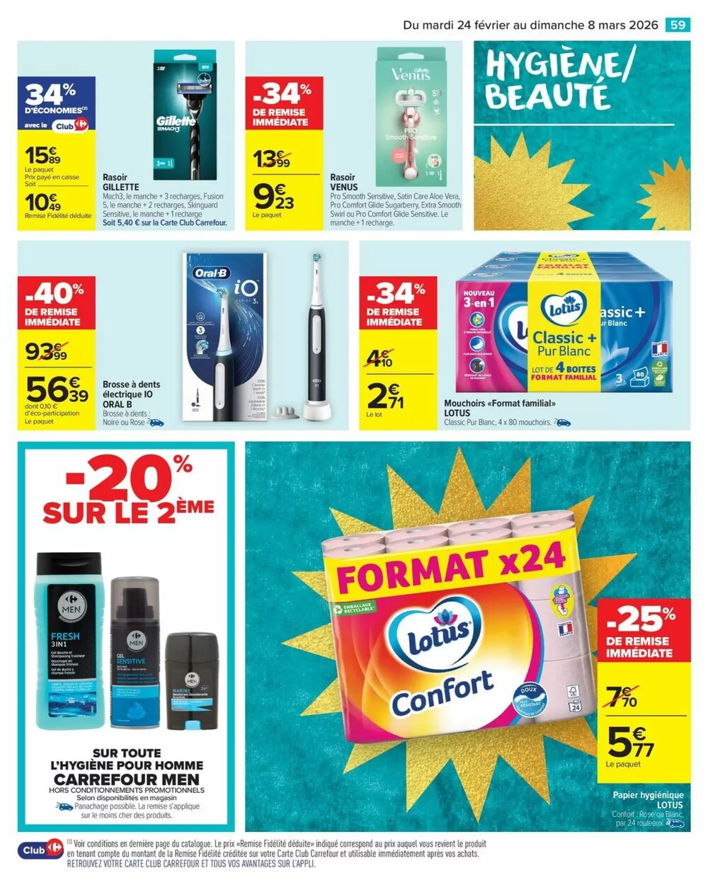 Prospectus promotionnel Carrefour valable à partir du 24/02/2026 - Page 61.