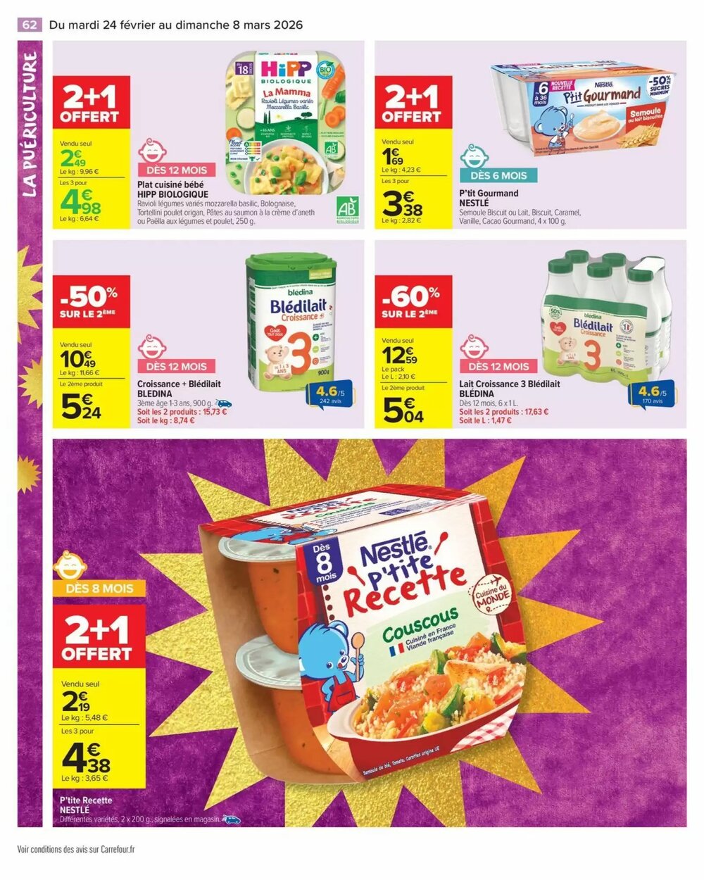 Prospectus promotionnel Carrefour valable à partir du 24/02/2026 - Page 64.