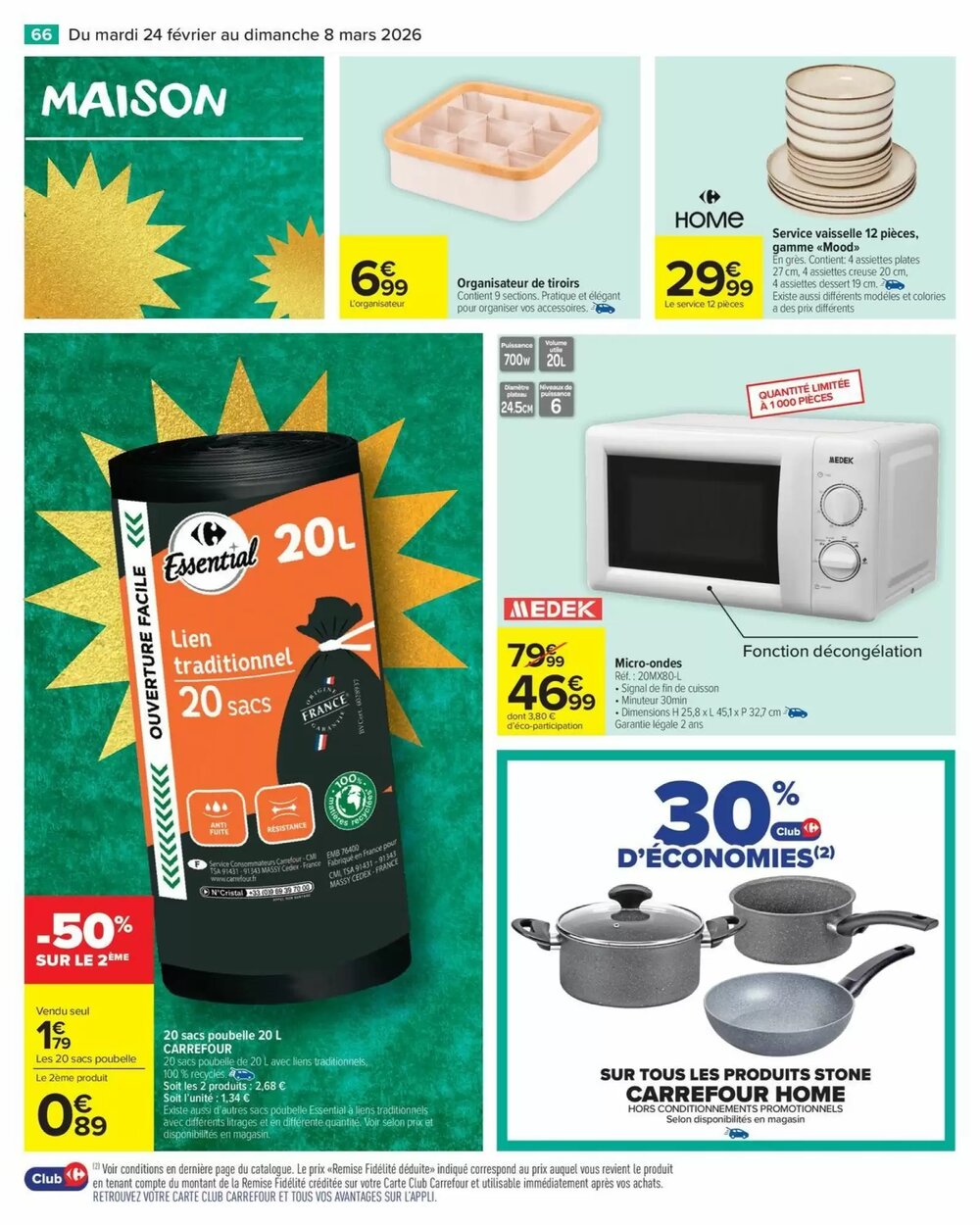 Prospectus promotionnel Carrefour valable à partir du 24/02/2026 - Page 68.
